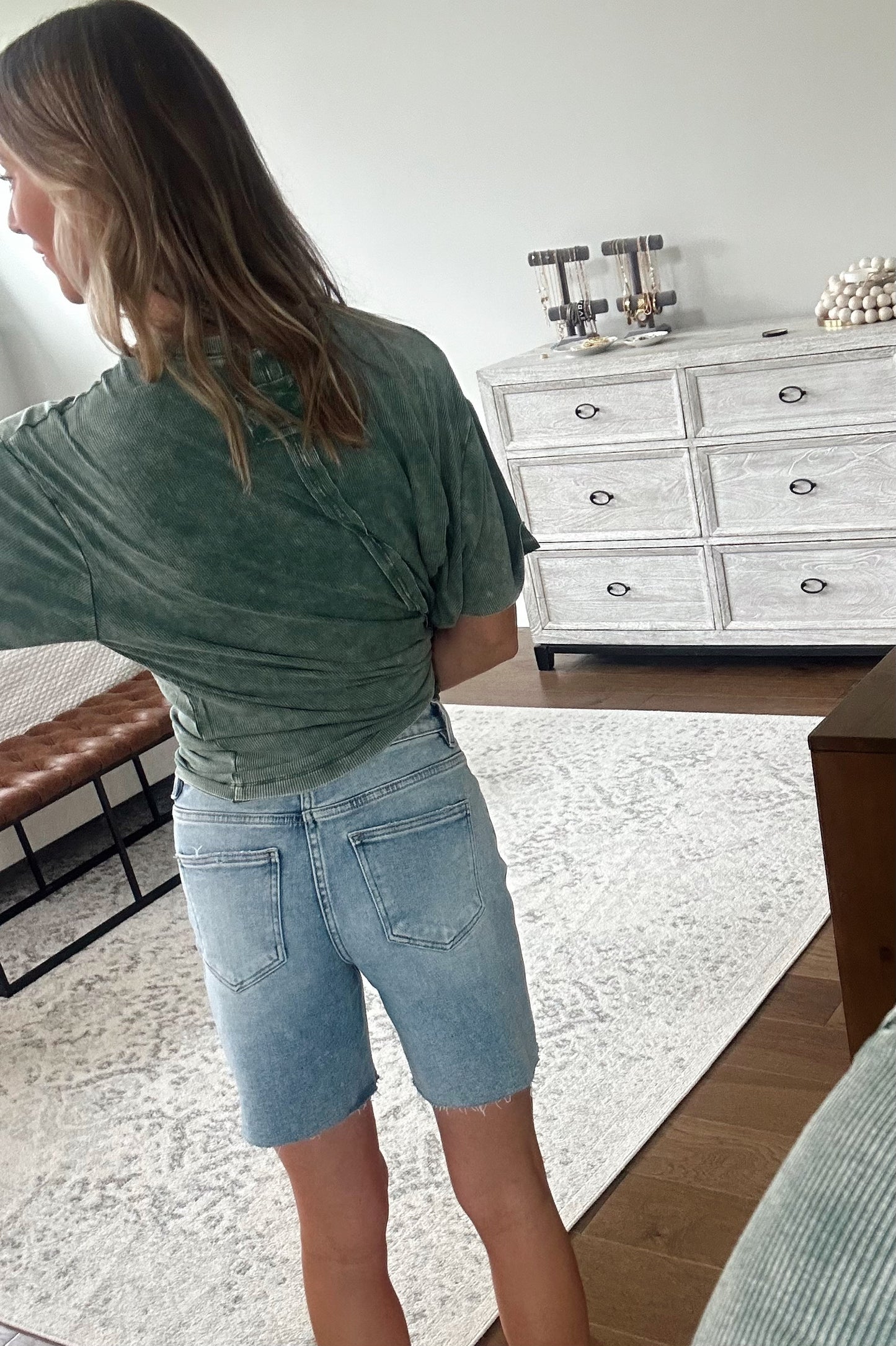 Raw Hem Shorts