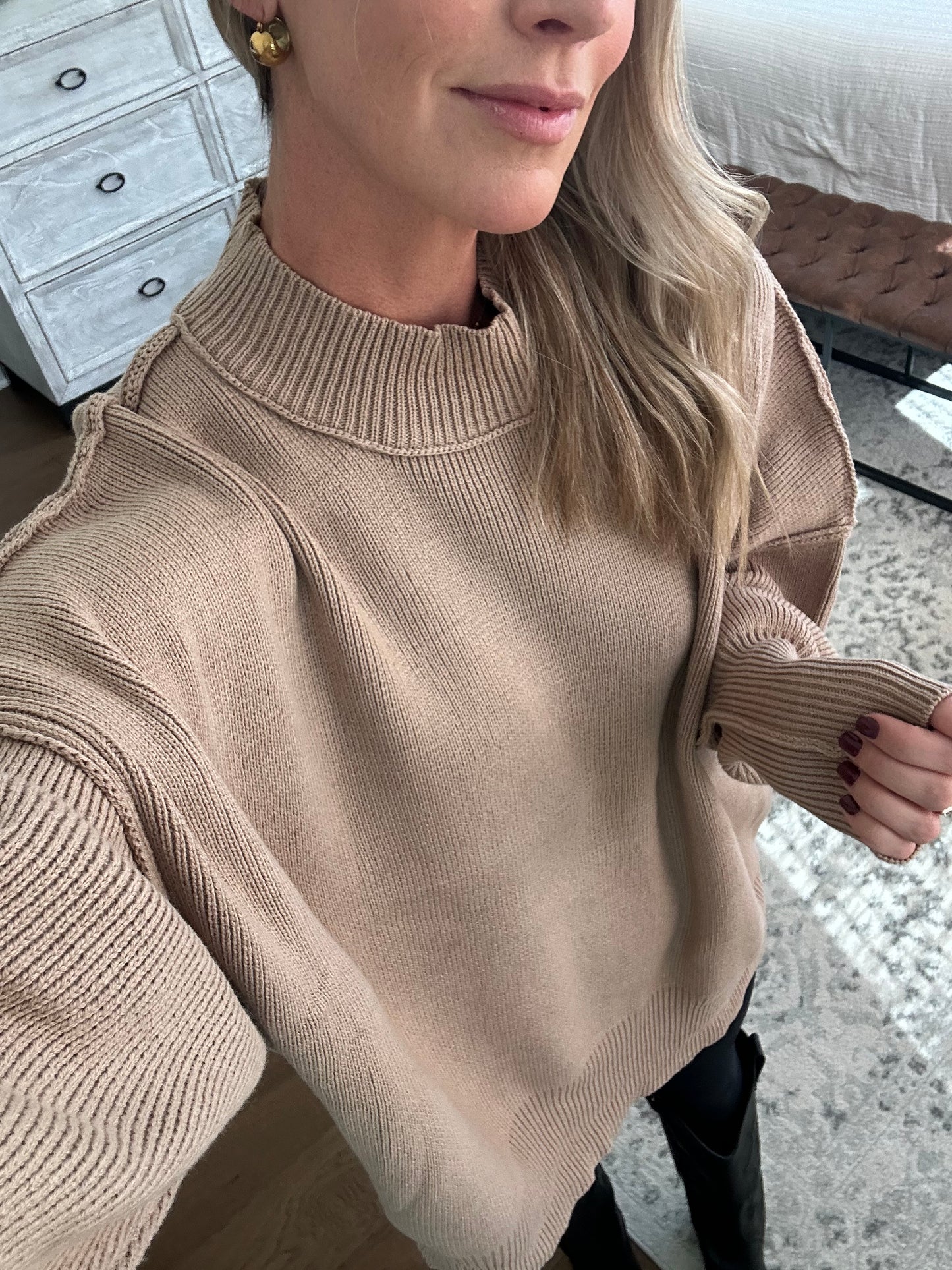 Oversized Sweater- Mocha