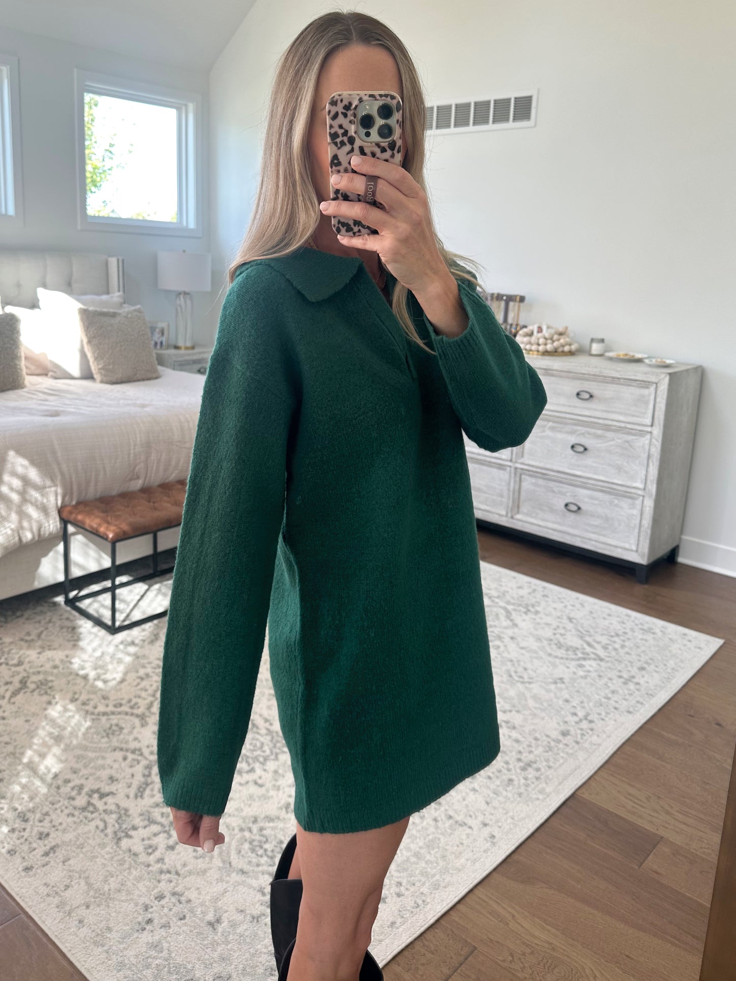 Green Sweater Dress