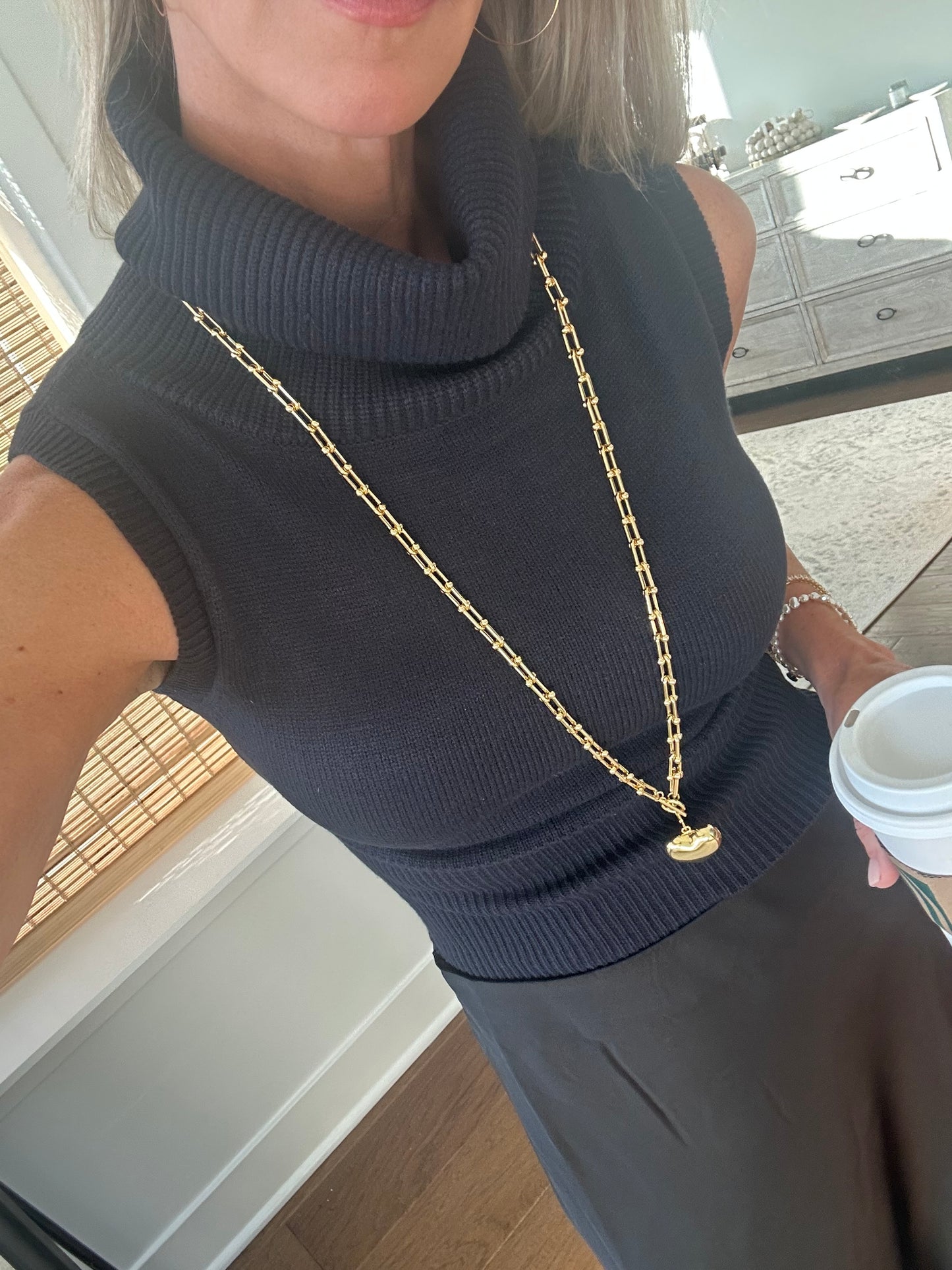Cowl Neck Sweater Tank