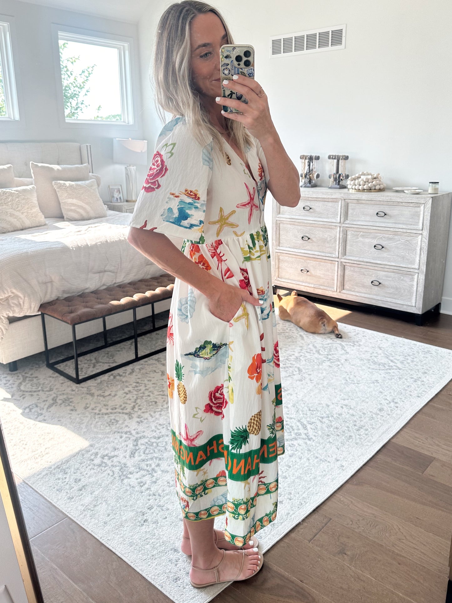 Tropical Midi Dress