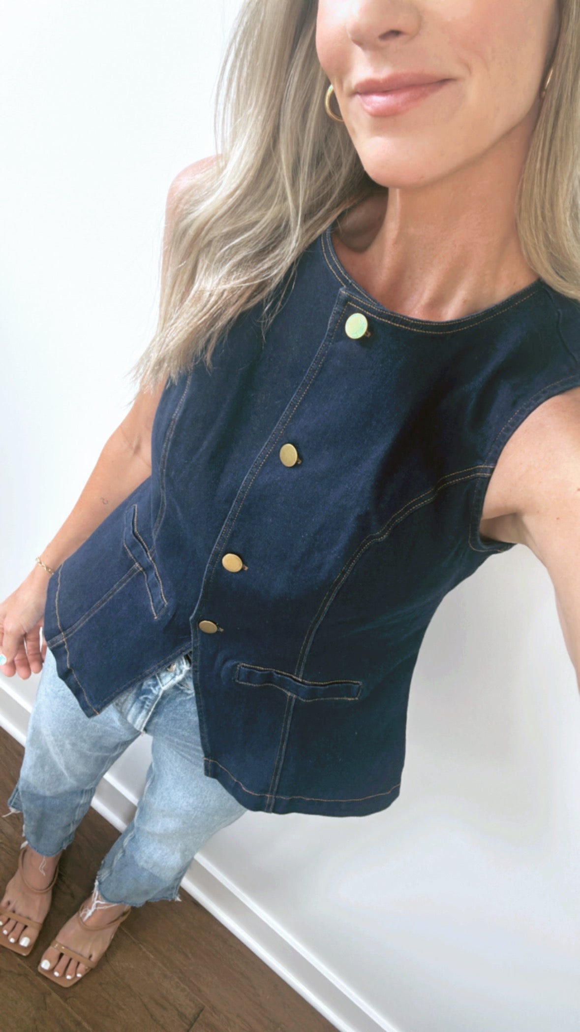 Dark Denim Vest