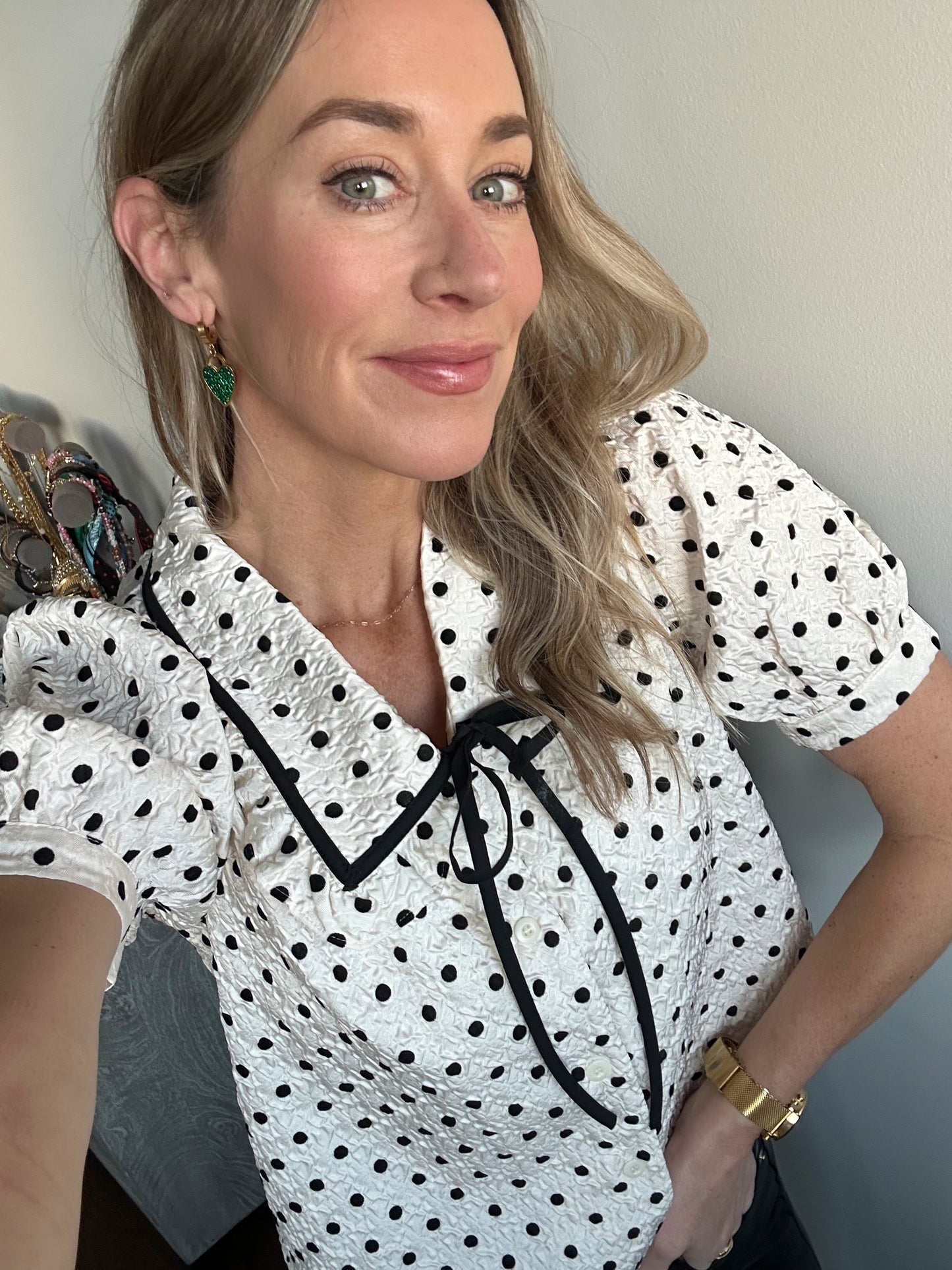 Polka Dot Blouse