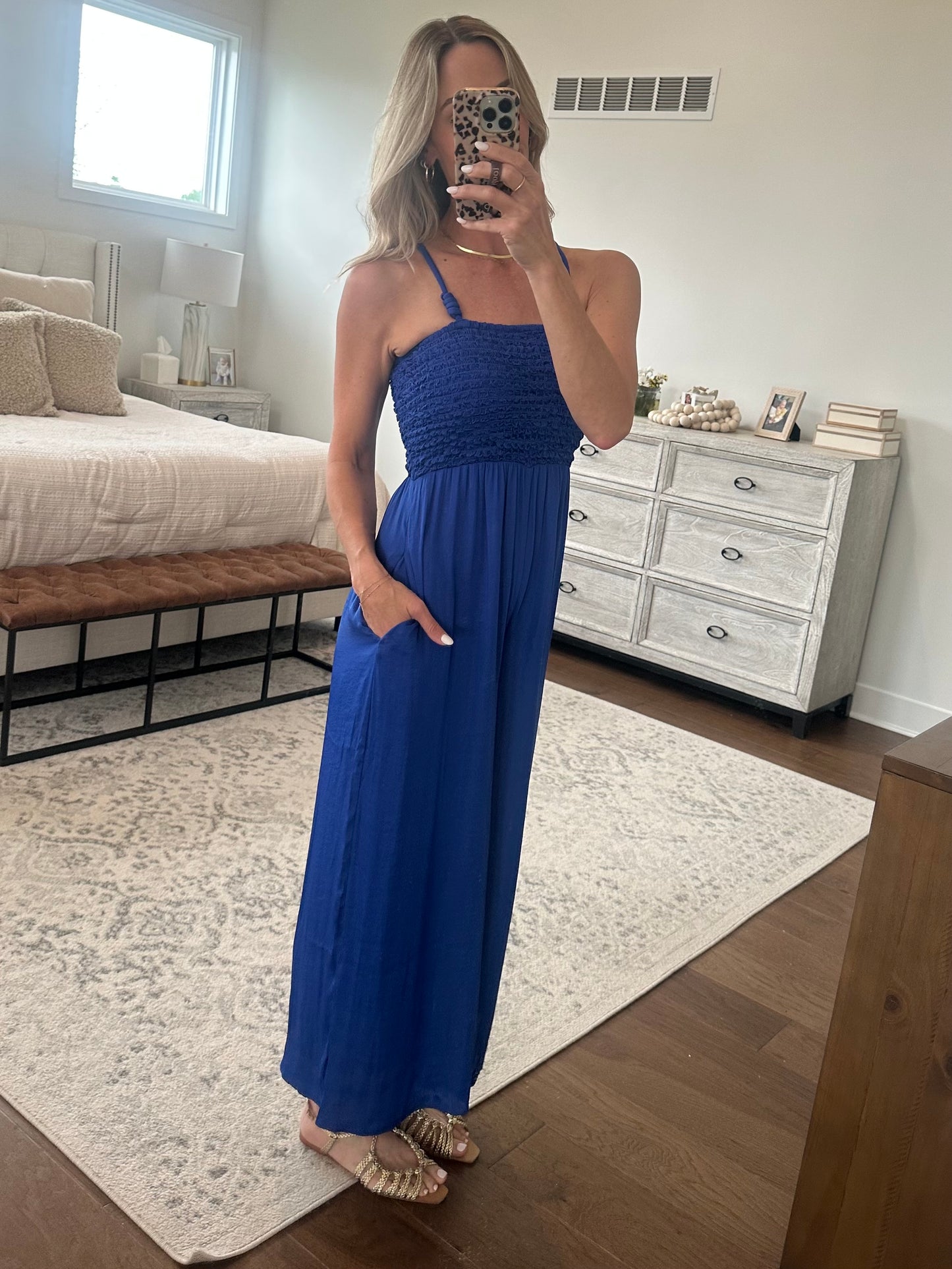 Capri Blue Jumpsuit