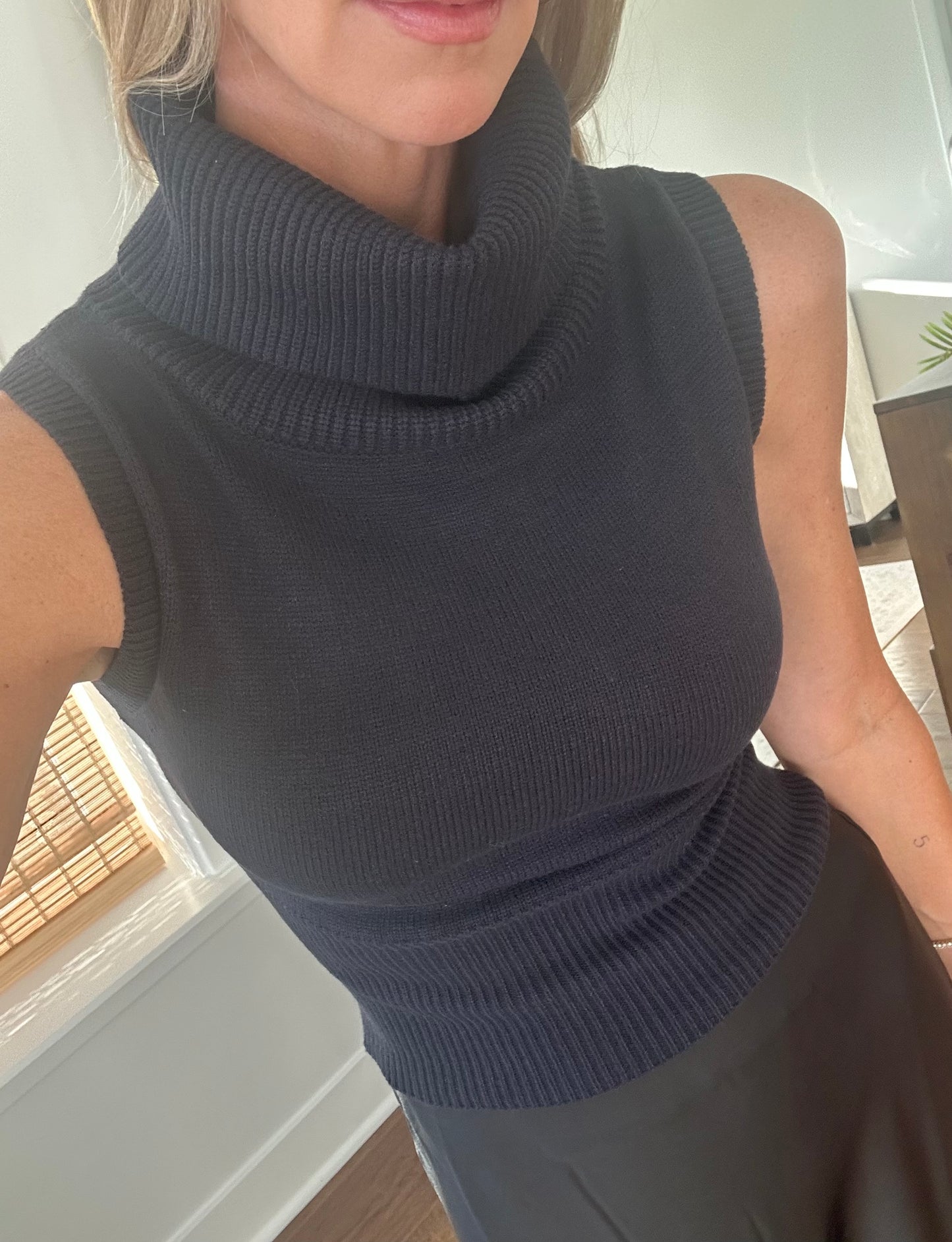 Cowl Neck Sweater Tank