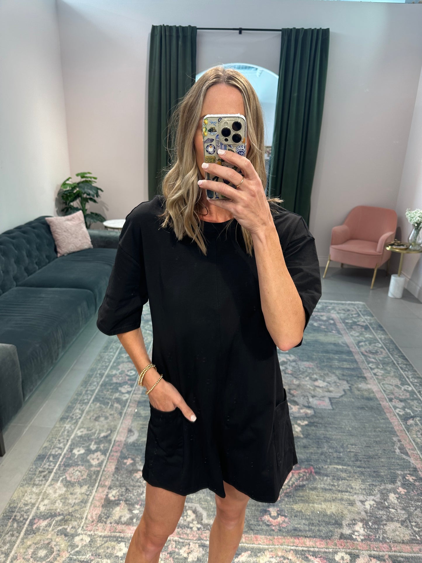 Black Reversible Romper