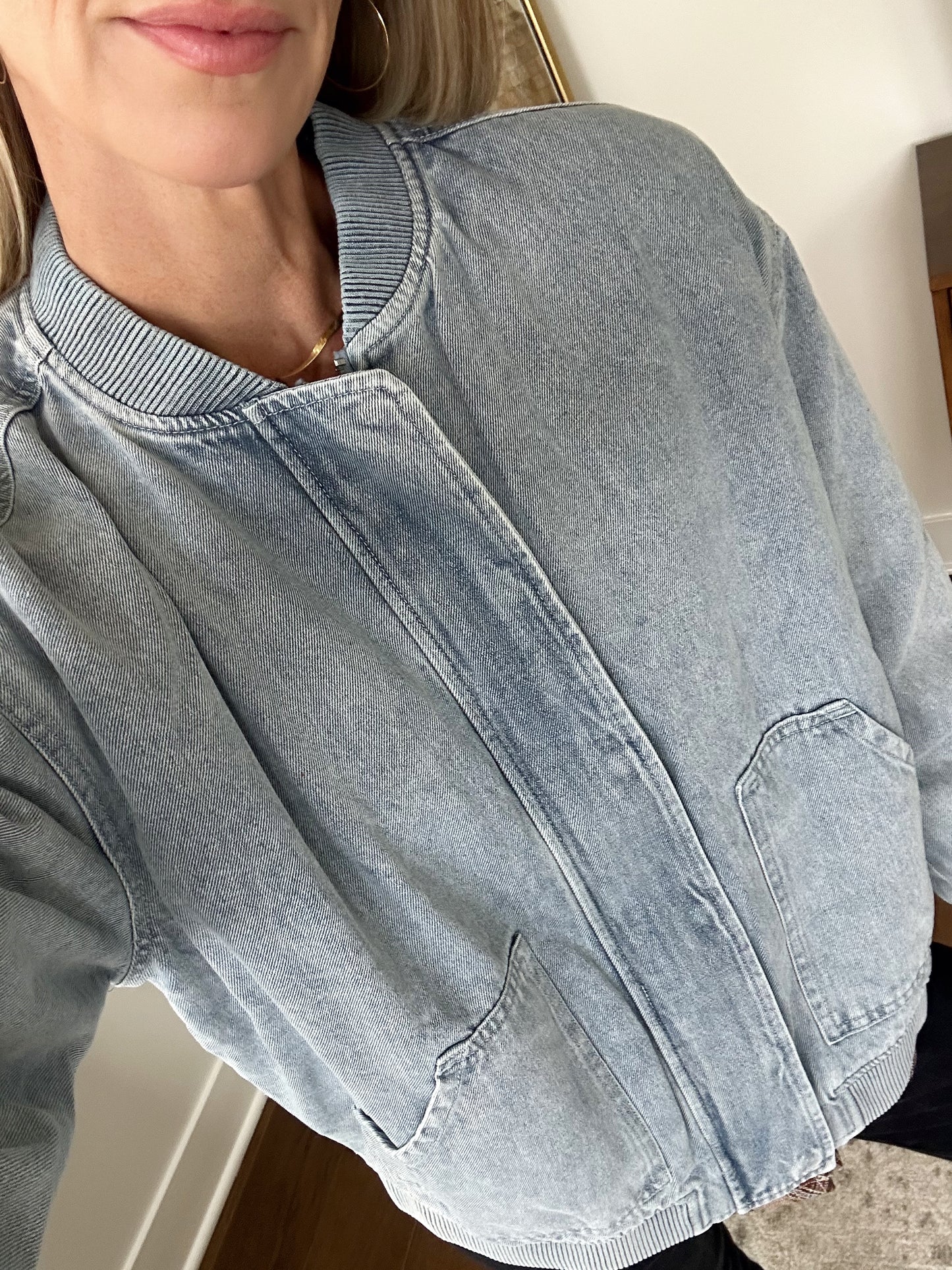 Denim Bomber Jacket