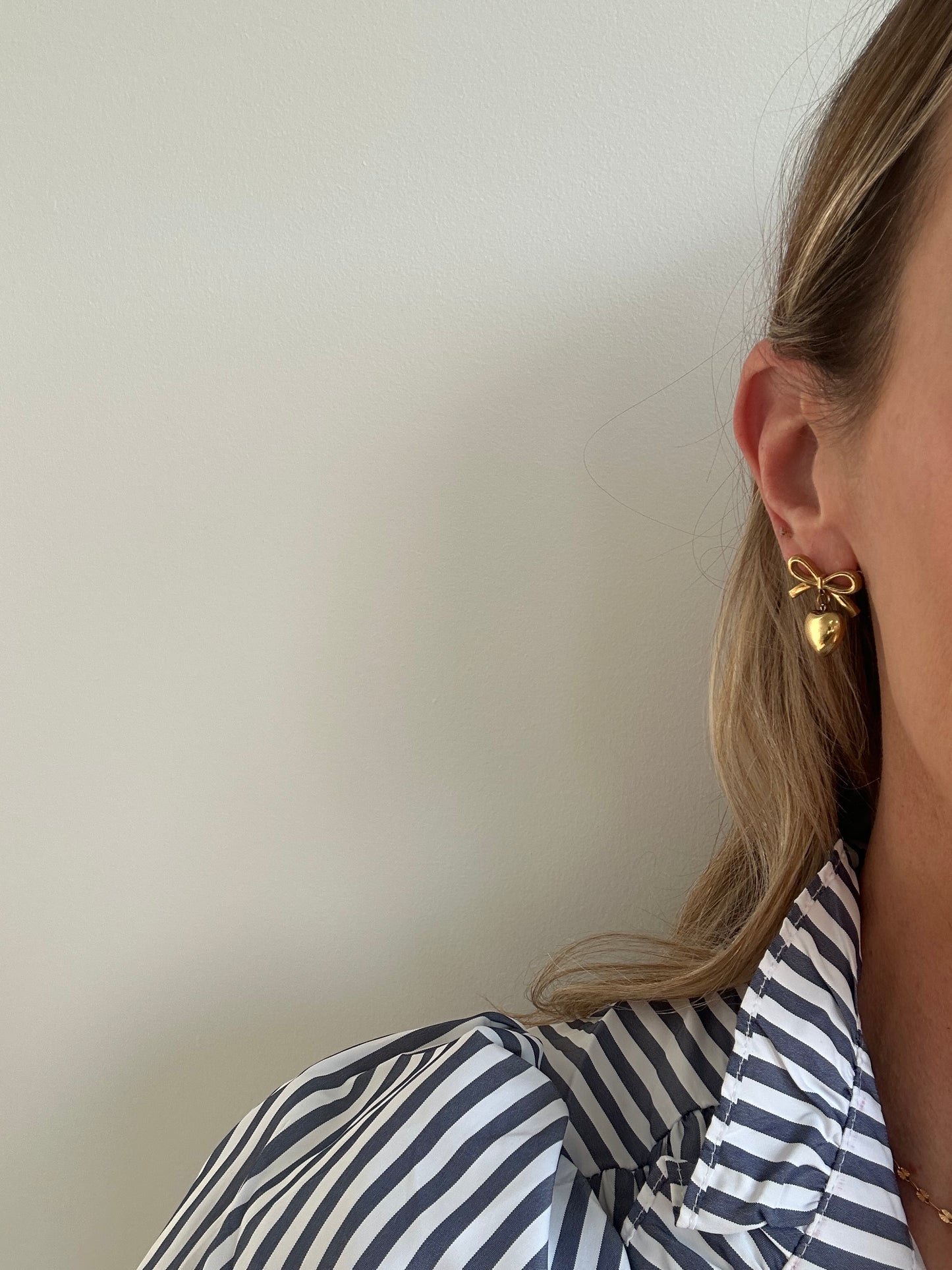 Bow & Heart Earrings