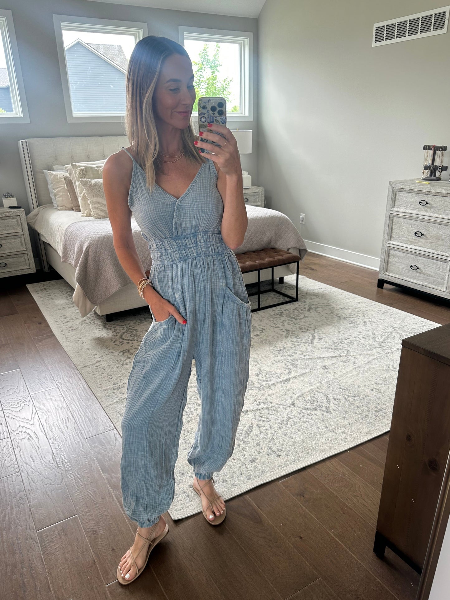 Soft Jumpsuit- Blue