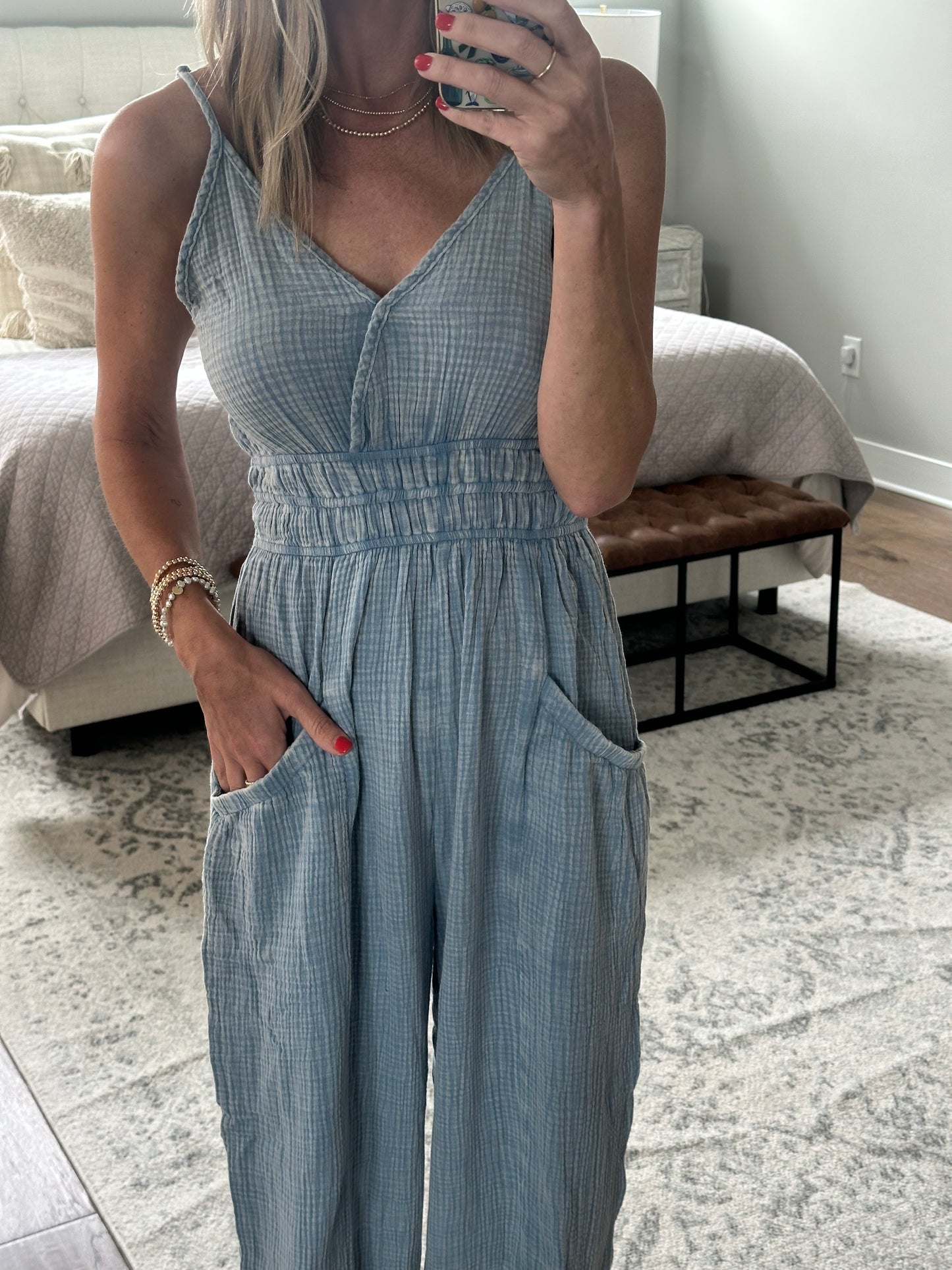 Soft Jumpsuit- Blue