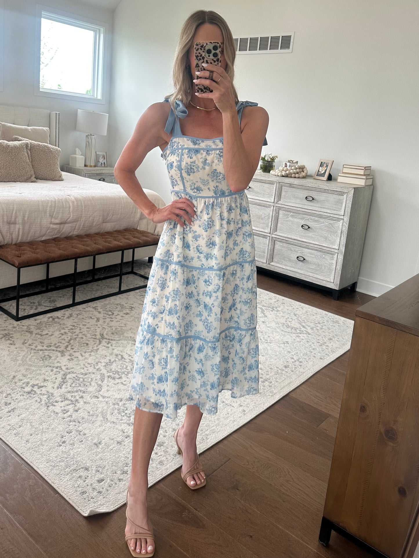 Blue Floral Maxi