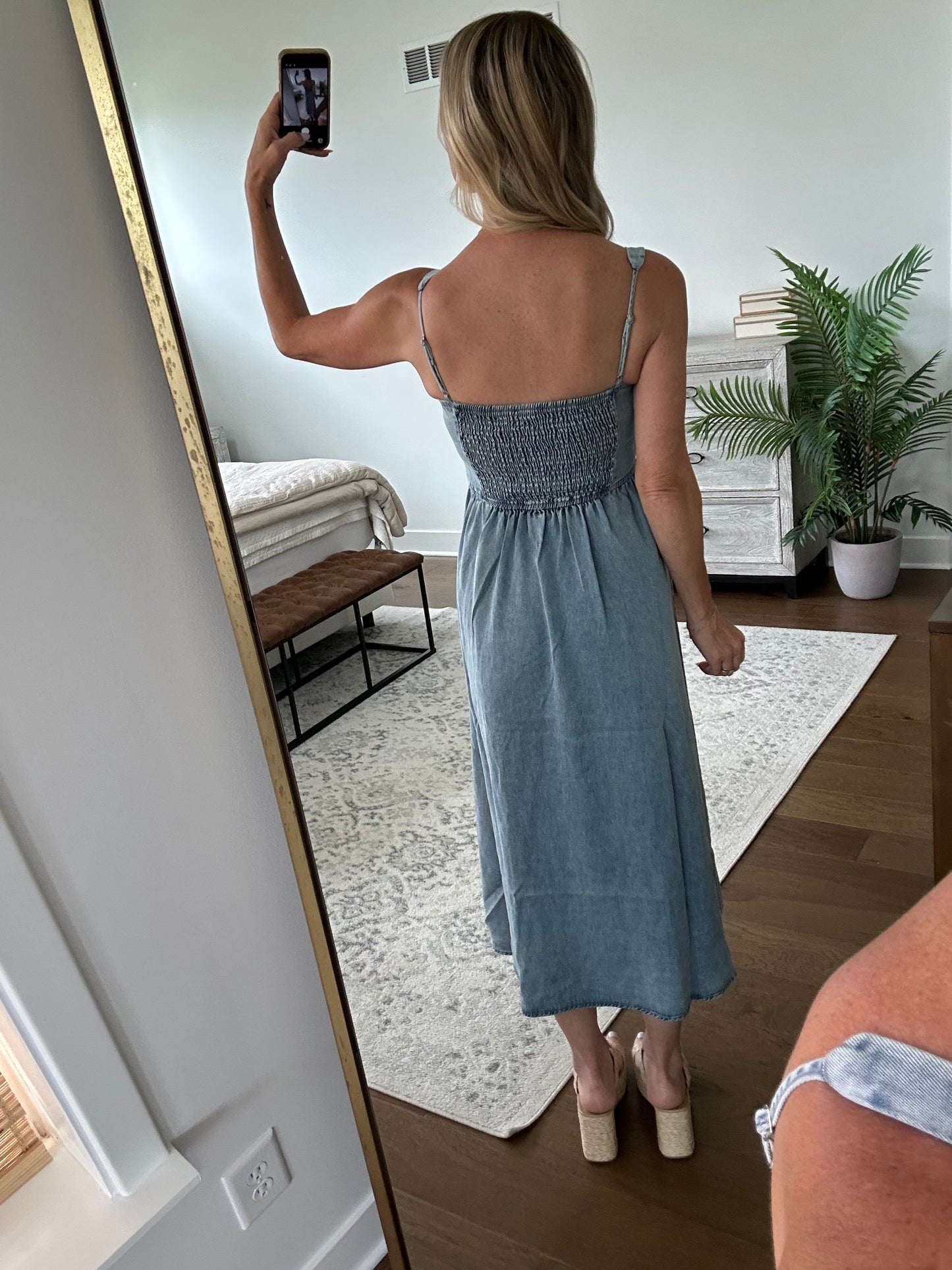 Chambray Corset Dress