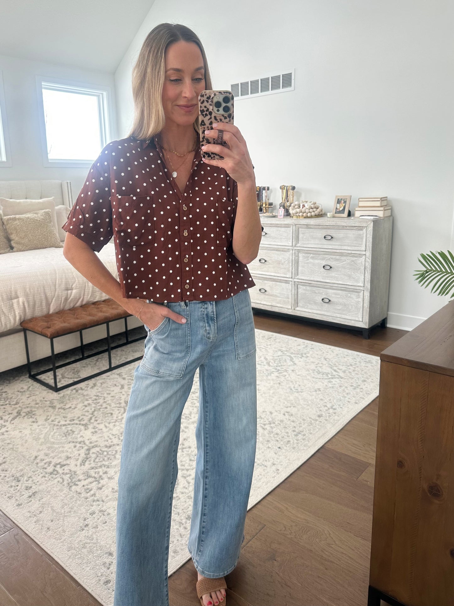 Polka Dot Short Sleeve