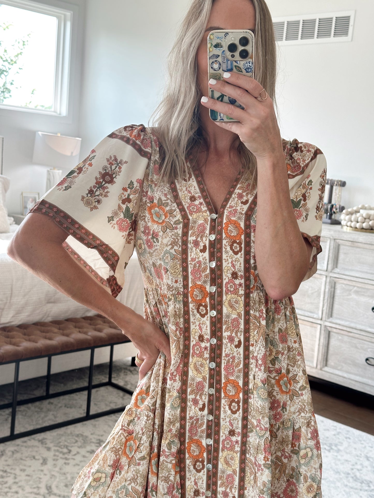 Boho Print Dress