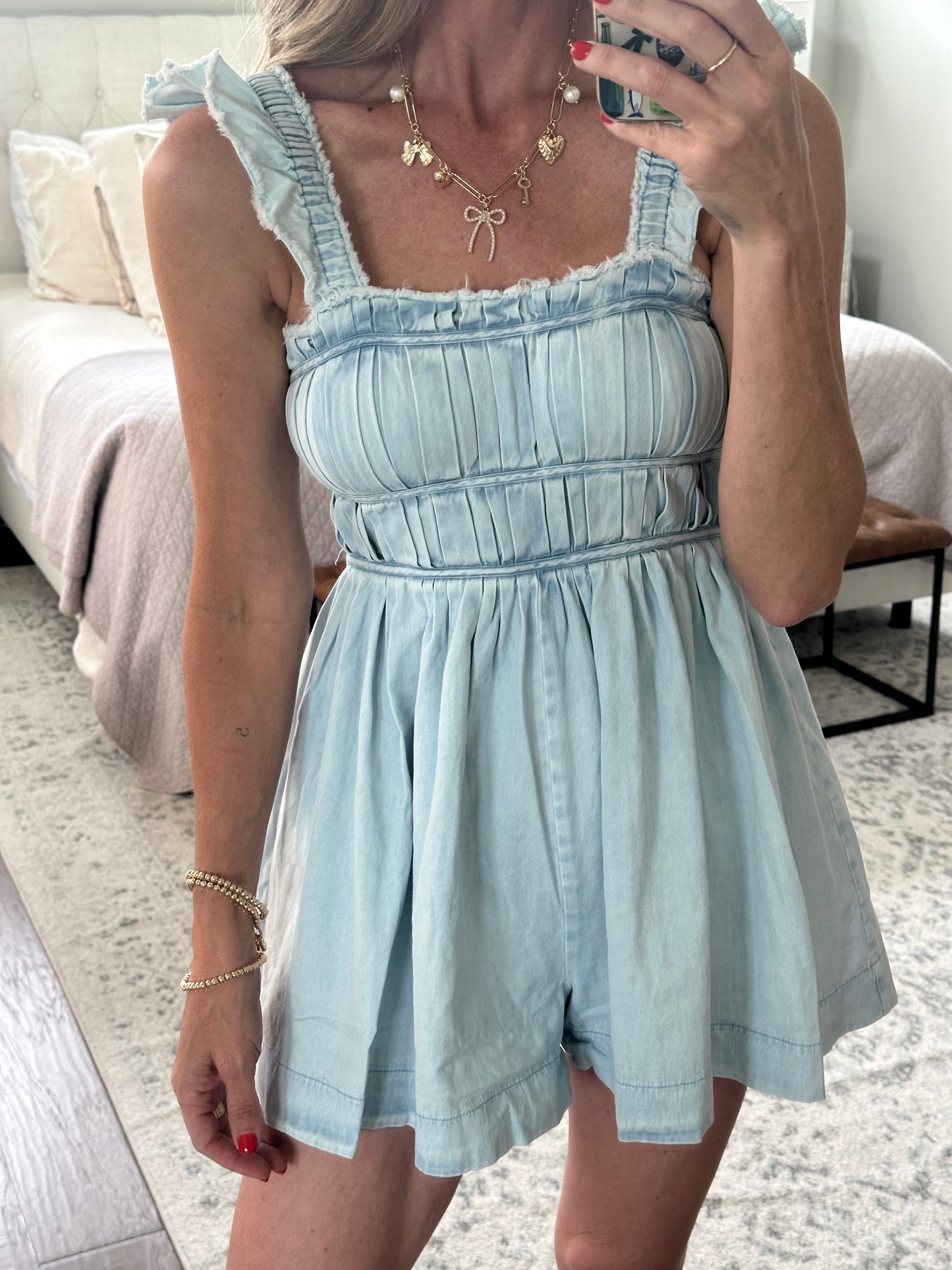 Light Denim Romper