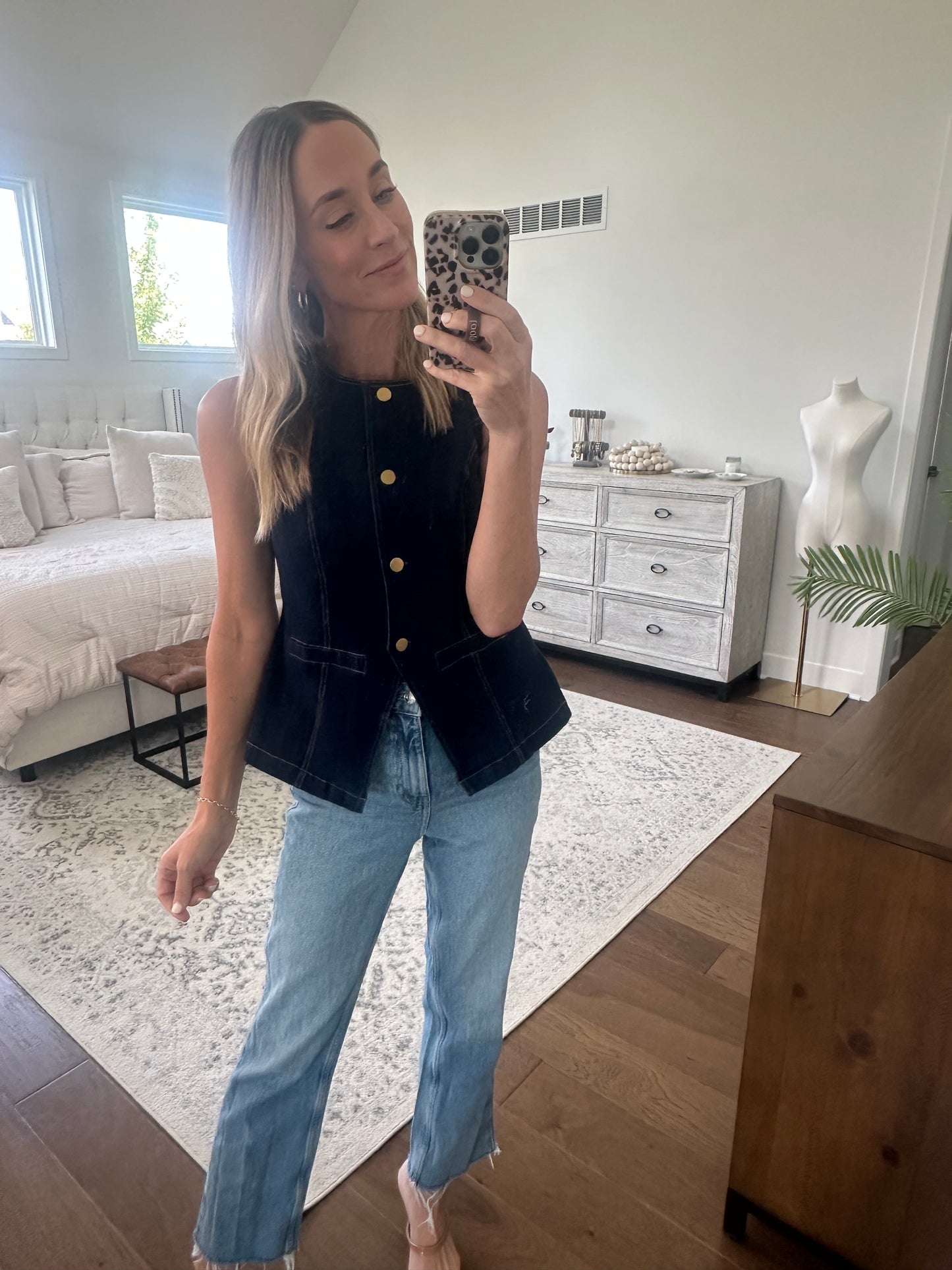 Dark Denim Vest