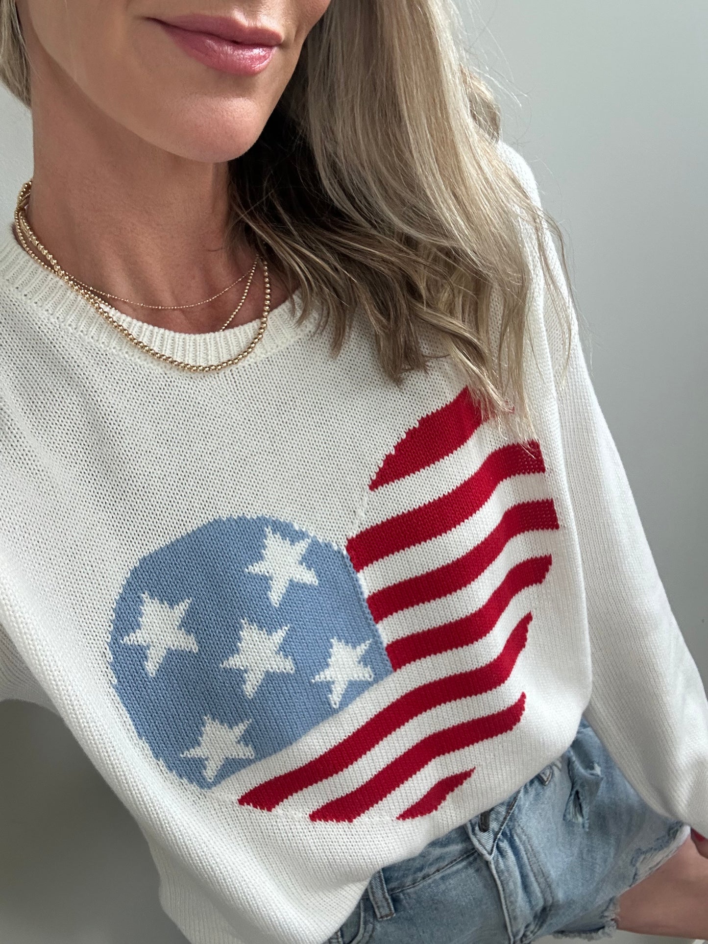 Heart Flag Sweater