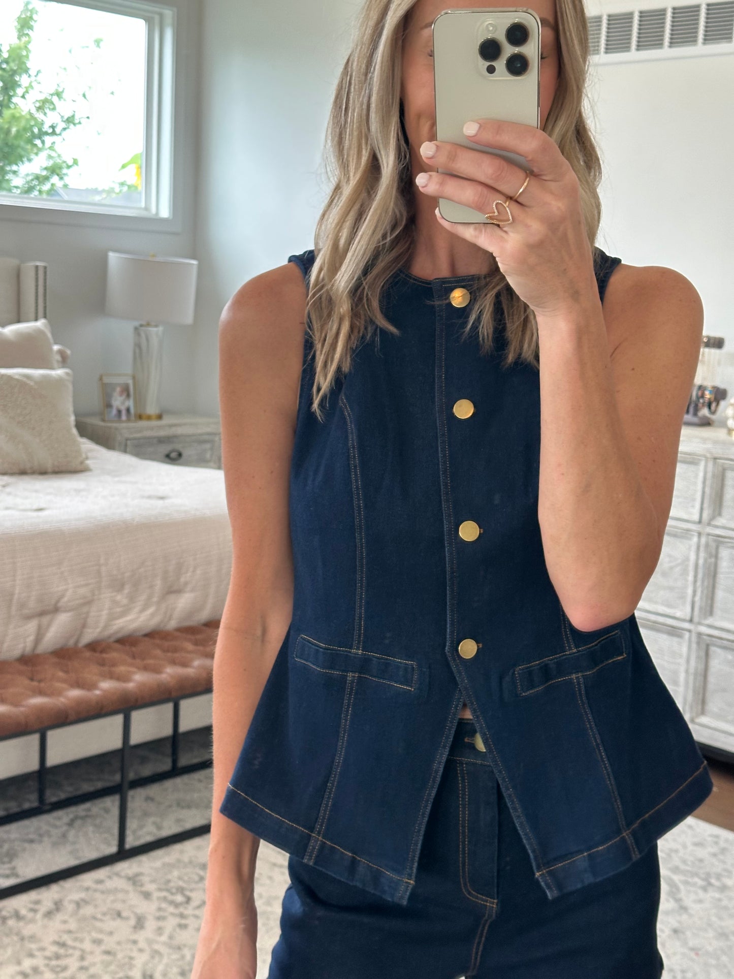 Dark Denim Vest