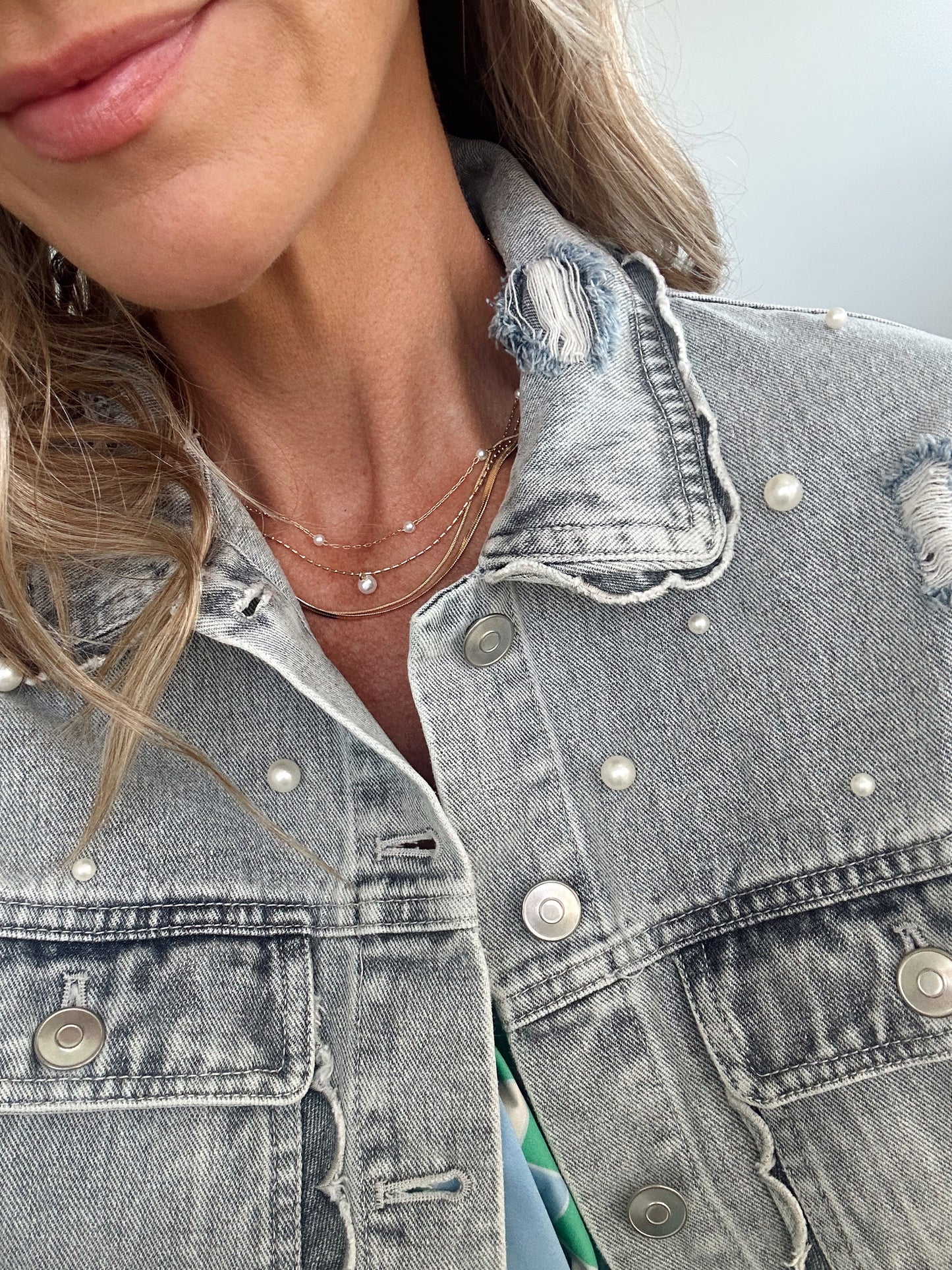 Three Strand Pearl Necklace