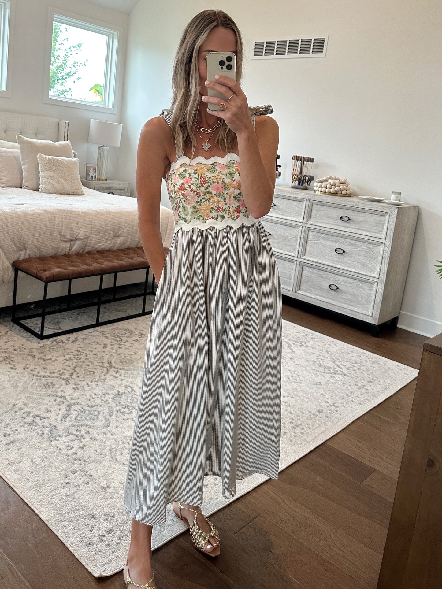 Floral Top Maxi Dress