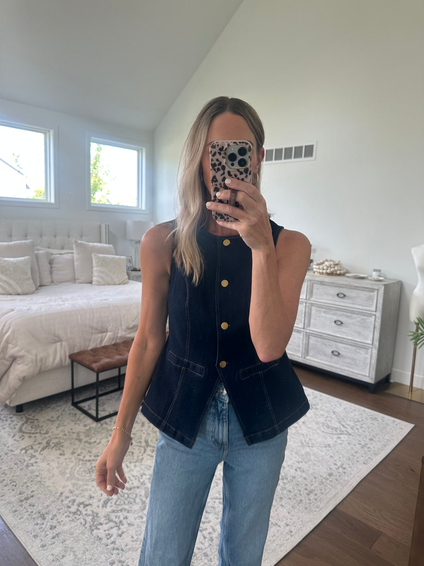Dark Denim Vest