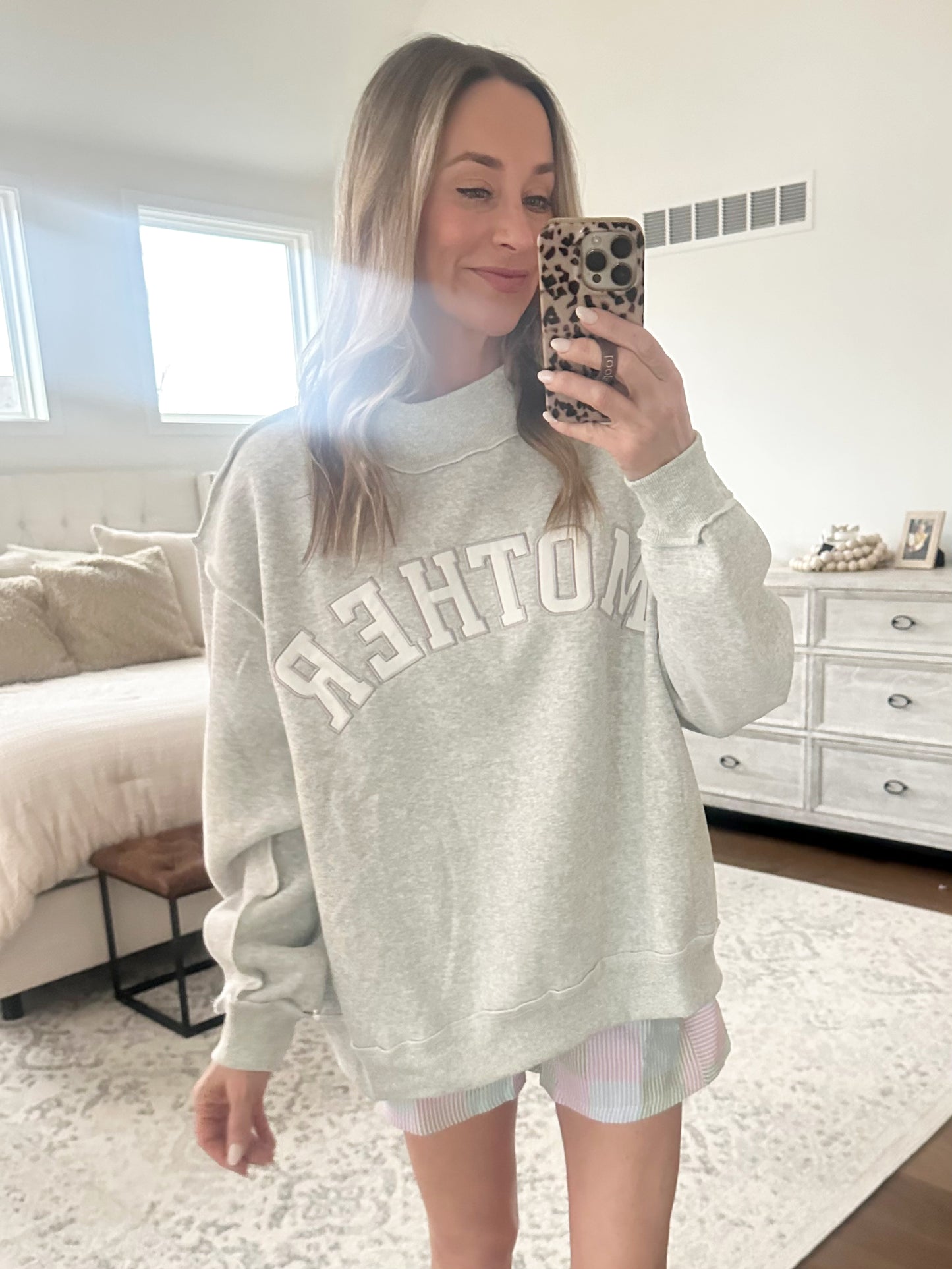 MOTHER Mock Neck Sweatshirt