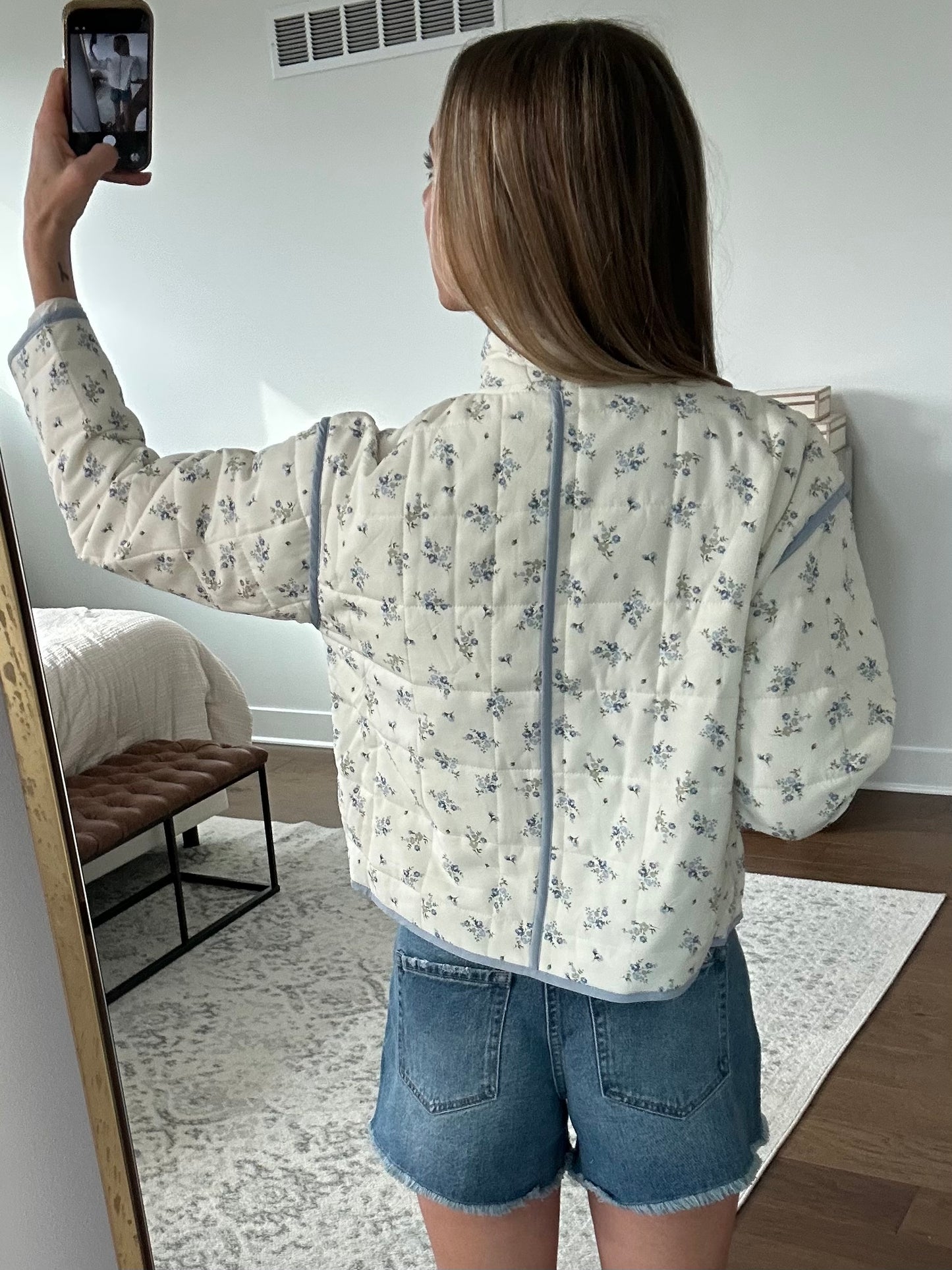 Quilted Floral Jacket