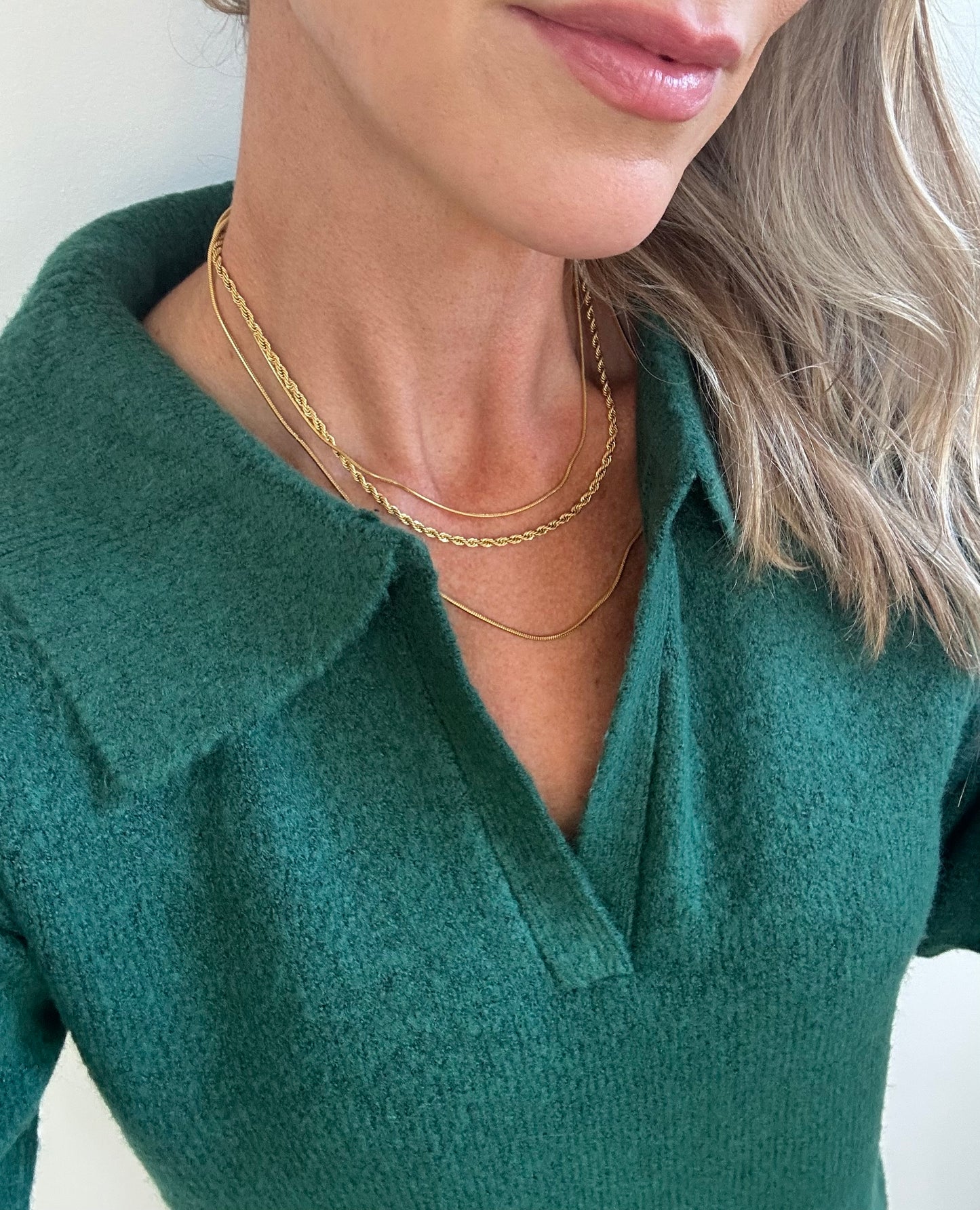Gold 3 Layer Necklace