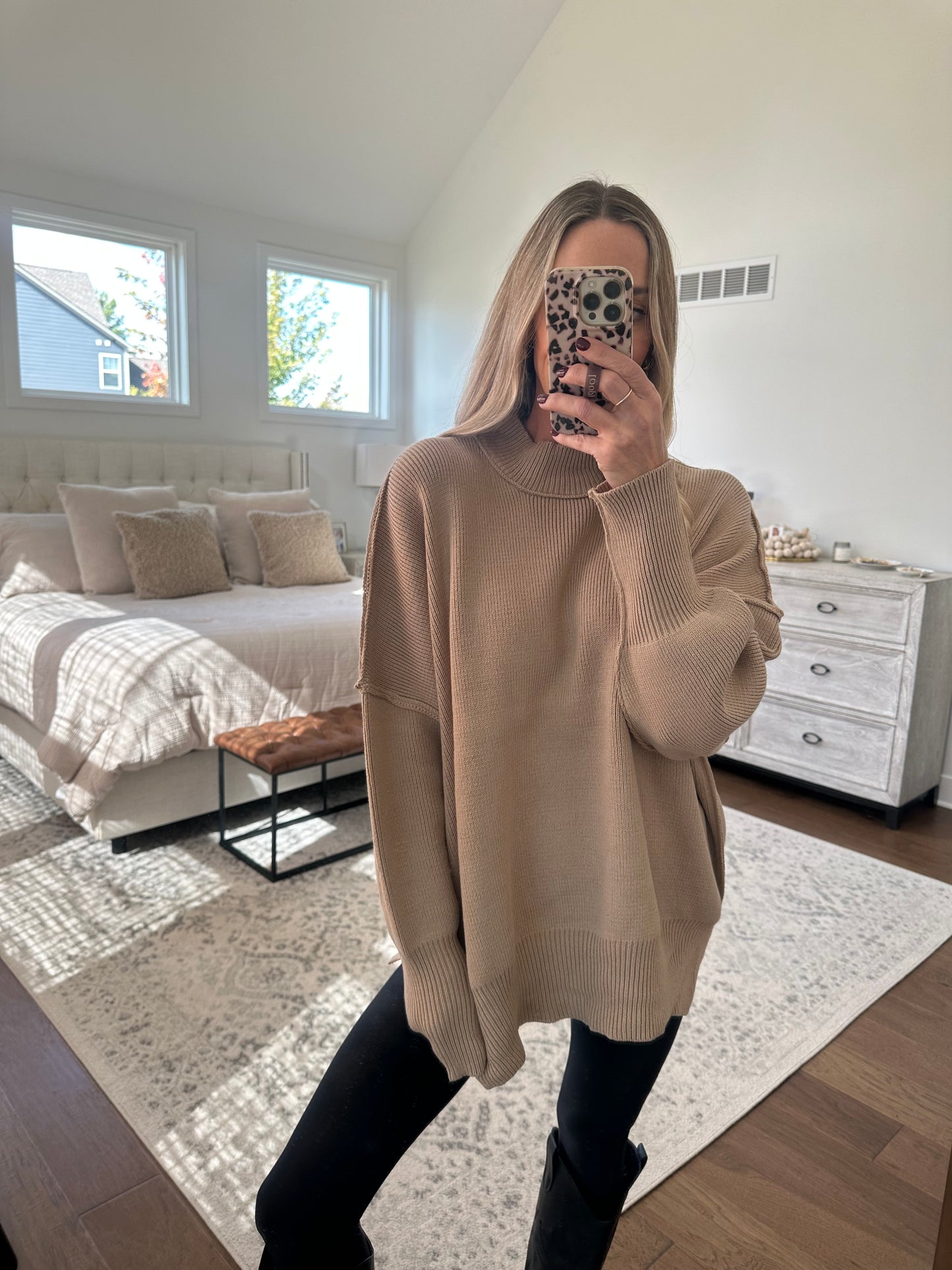 Oversized Sweater- Mocha