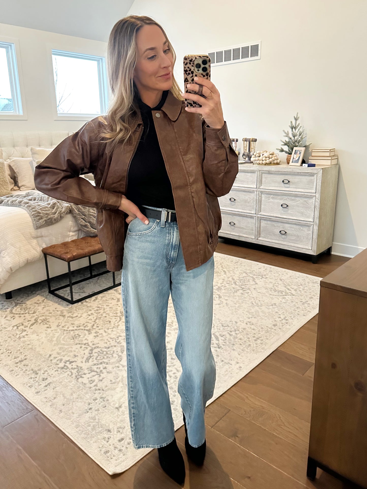 Bomber Jacket- Brown