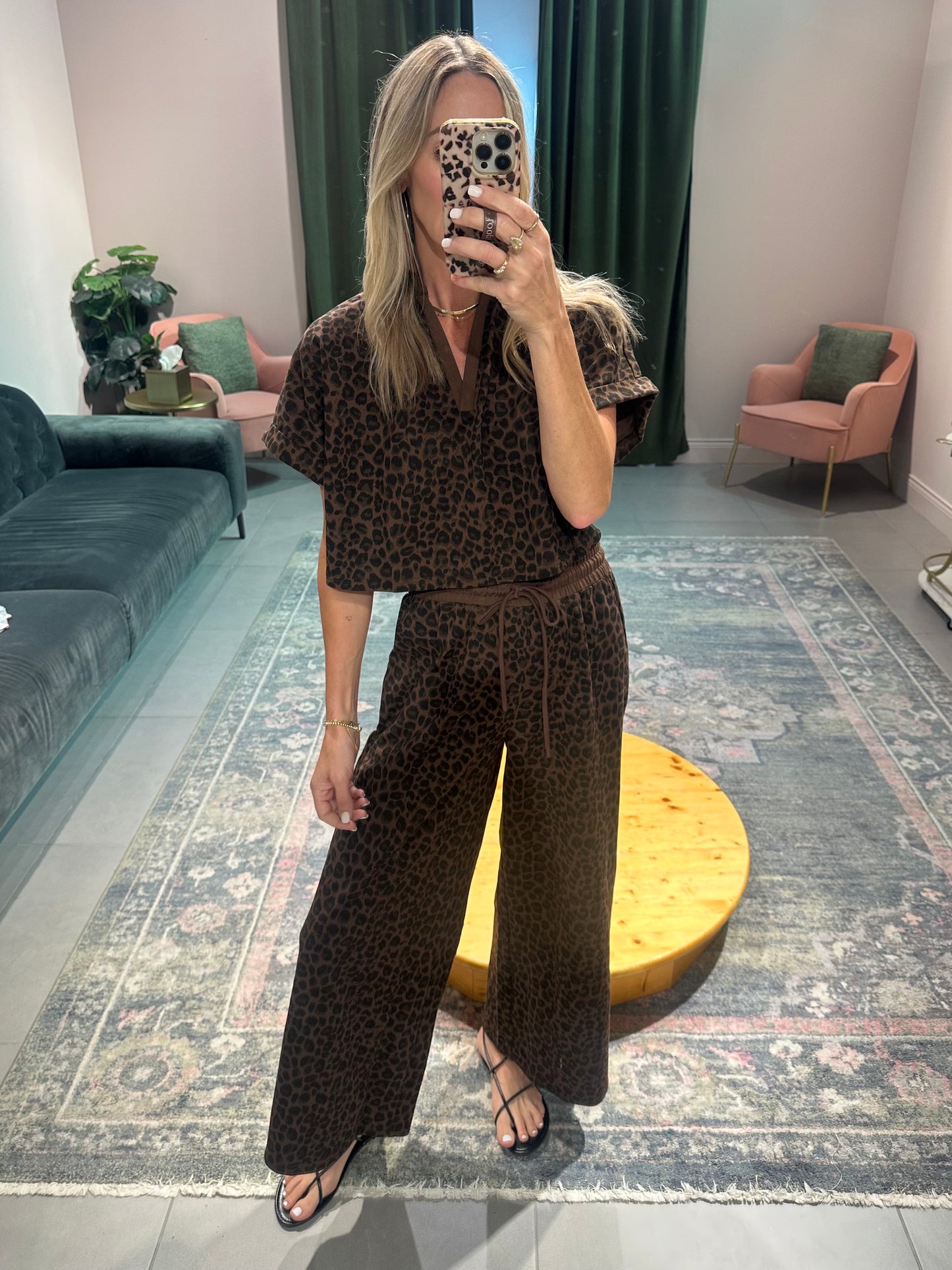 Leopard Lounge Set