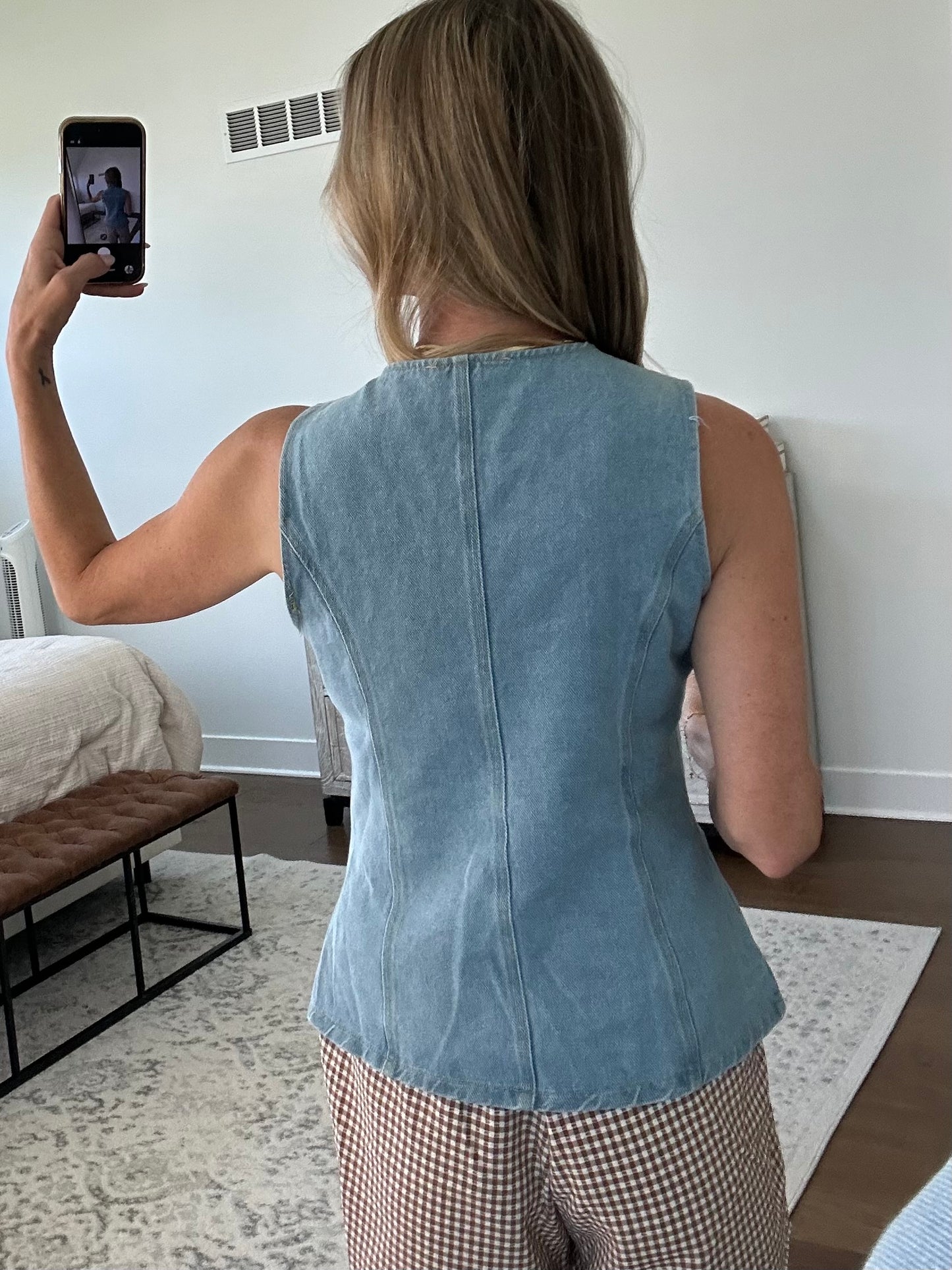 Denim Vest- Blue