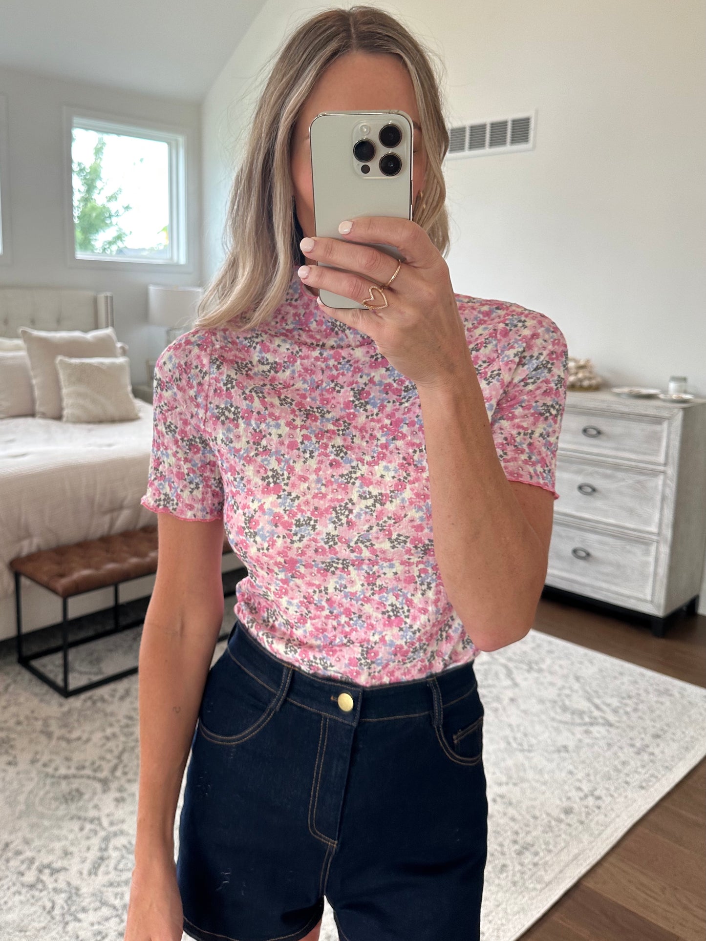 Pink Floral Top