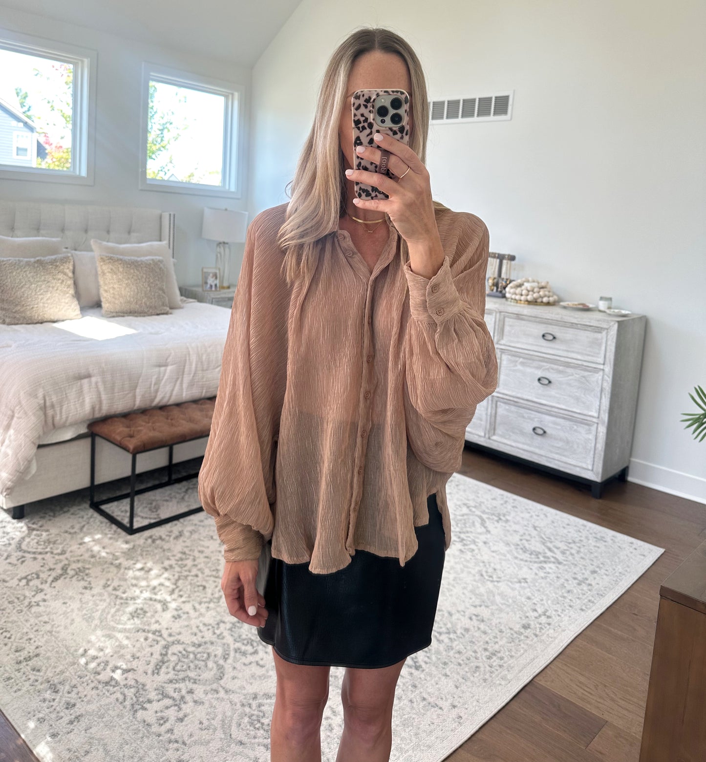 Sheer Button Down