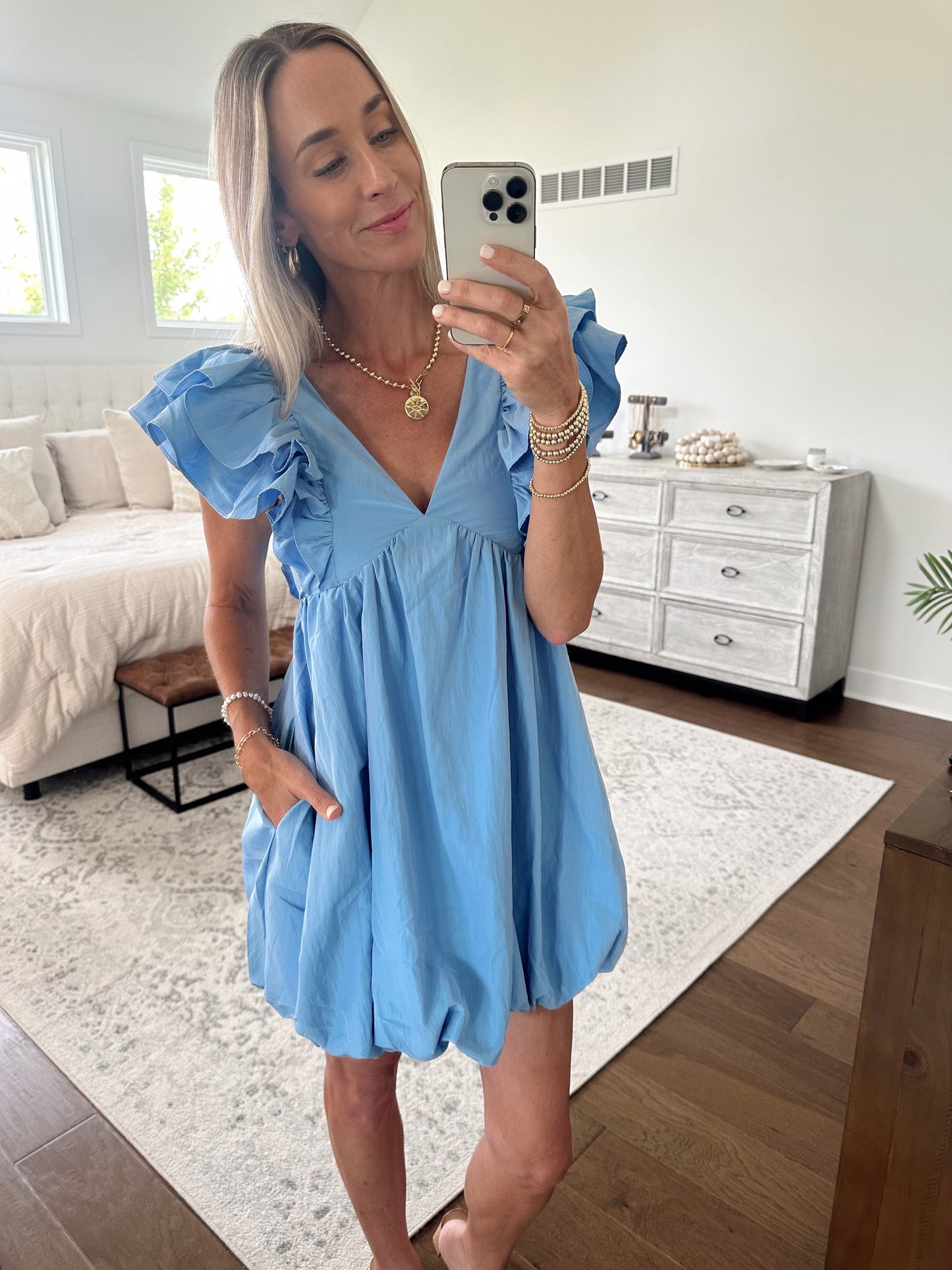 Blue Bubble Dress
