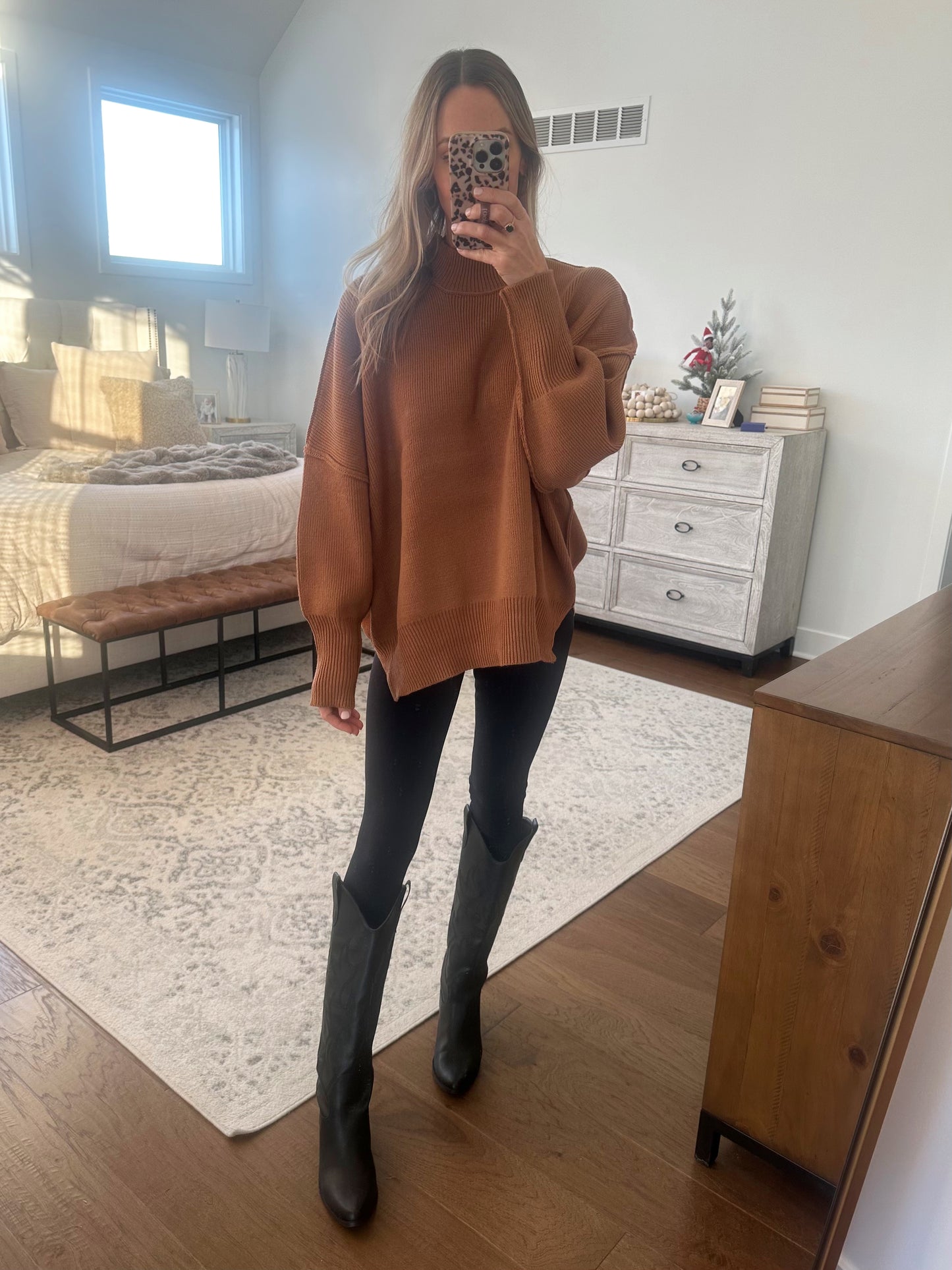 Oversized Sweater- Camel
