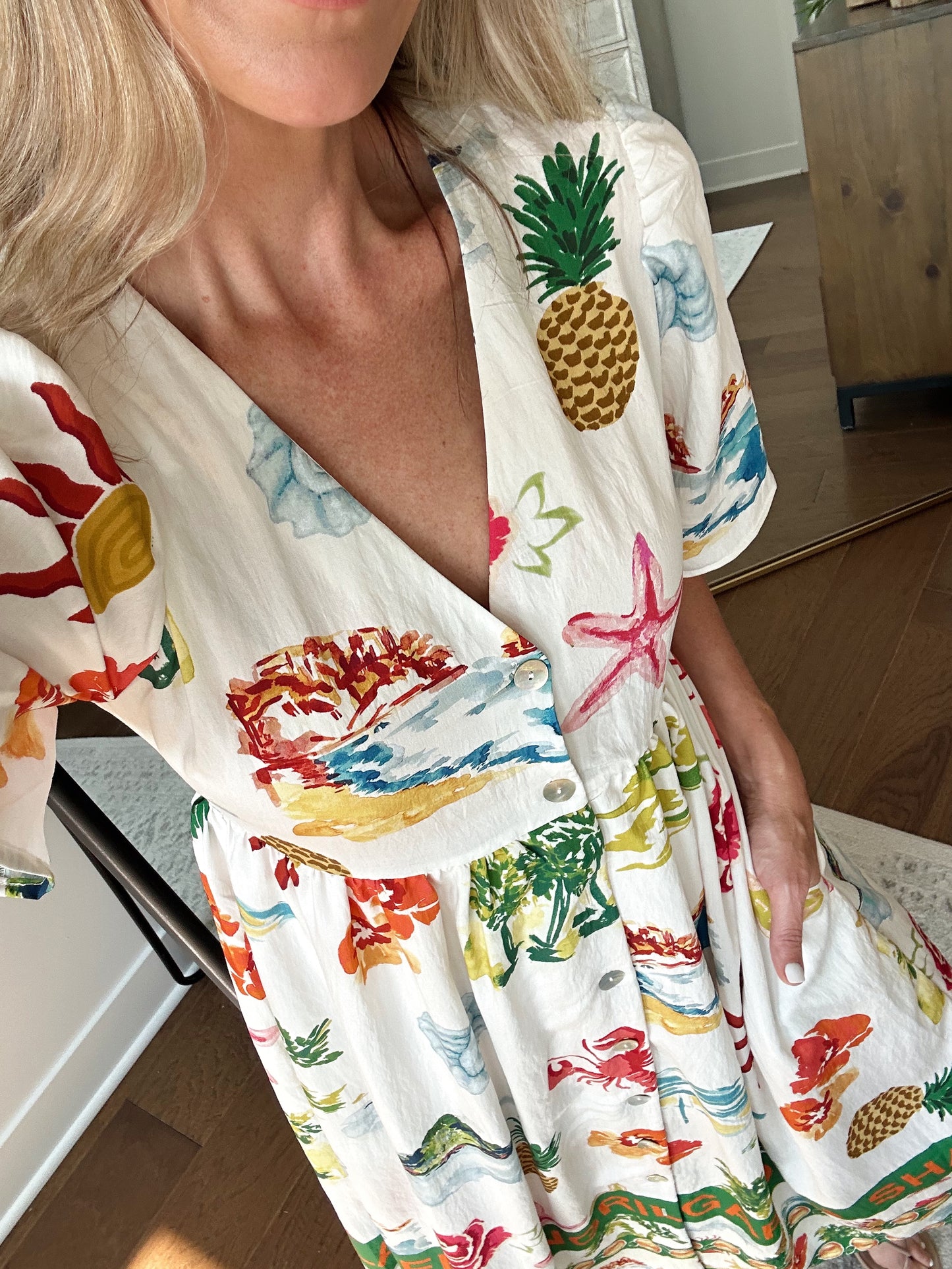 Tropical Midi Dress