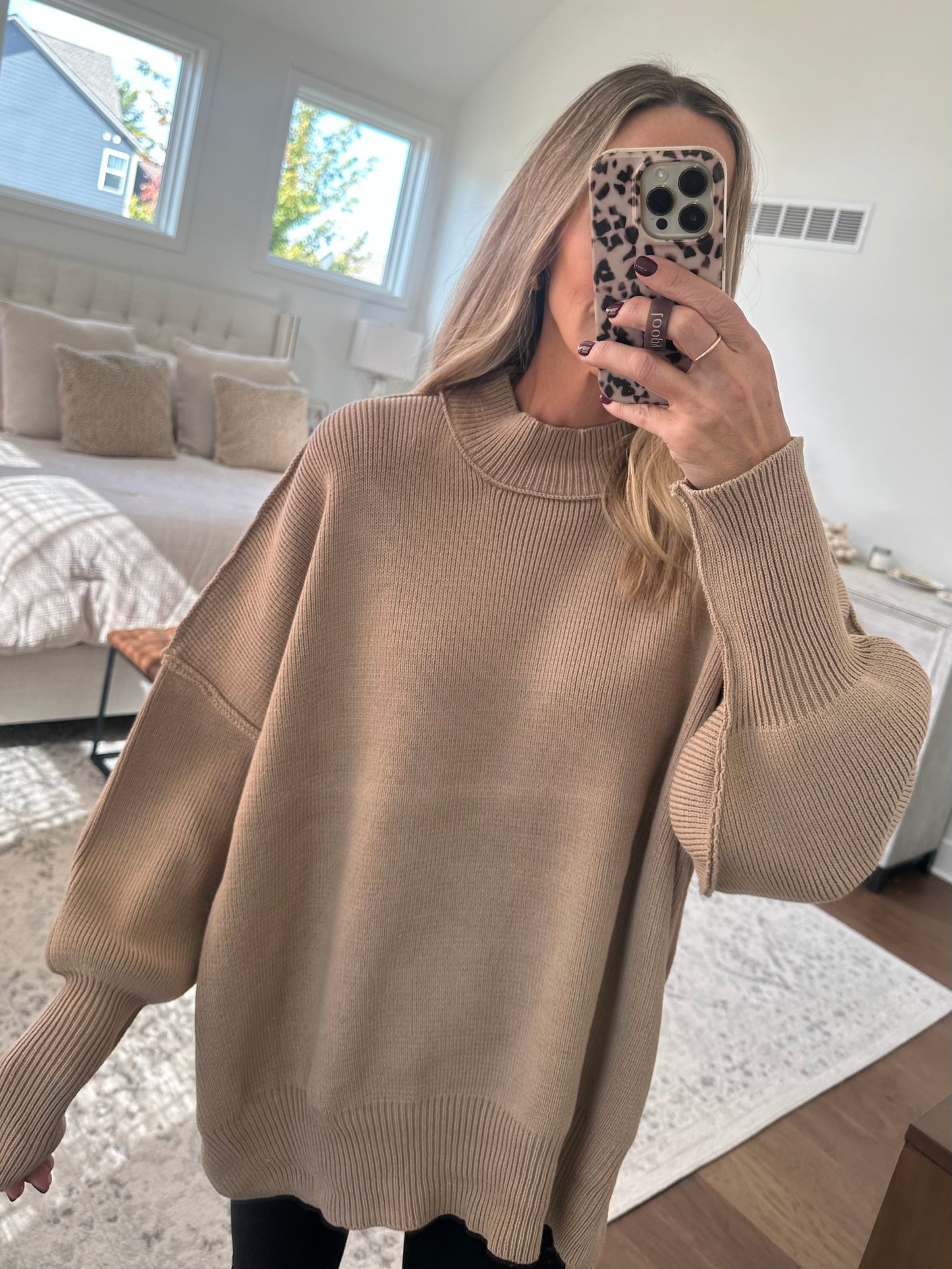 Oversized Sweater- Mocha
