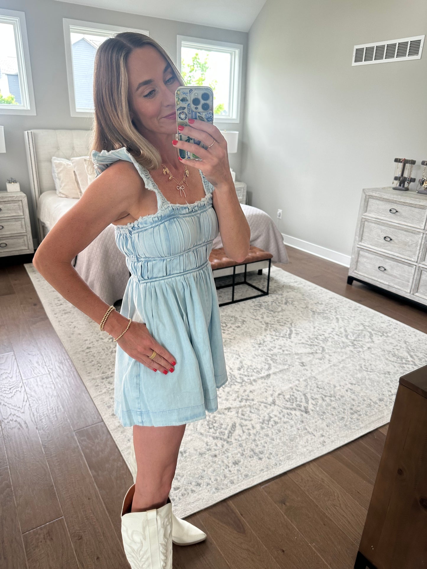 Light Denim Romper