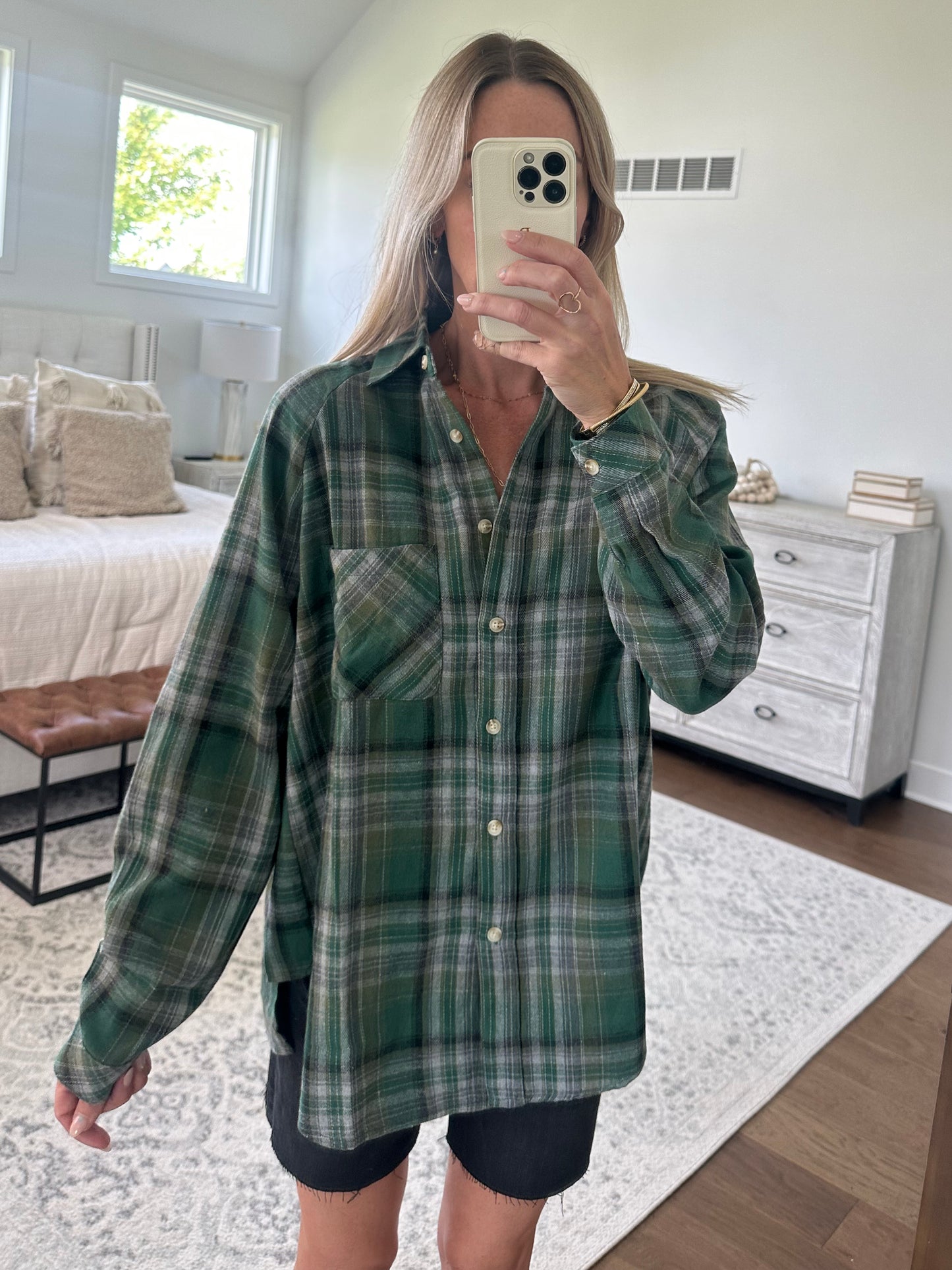 Green Plaid Flannel