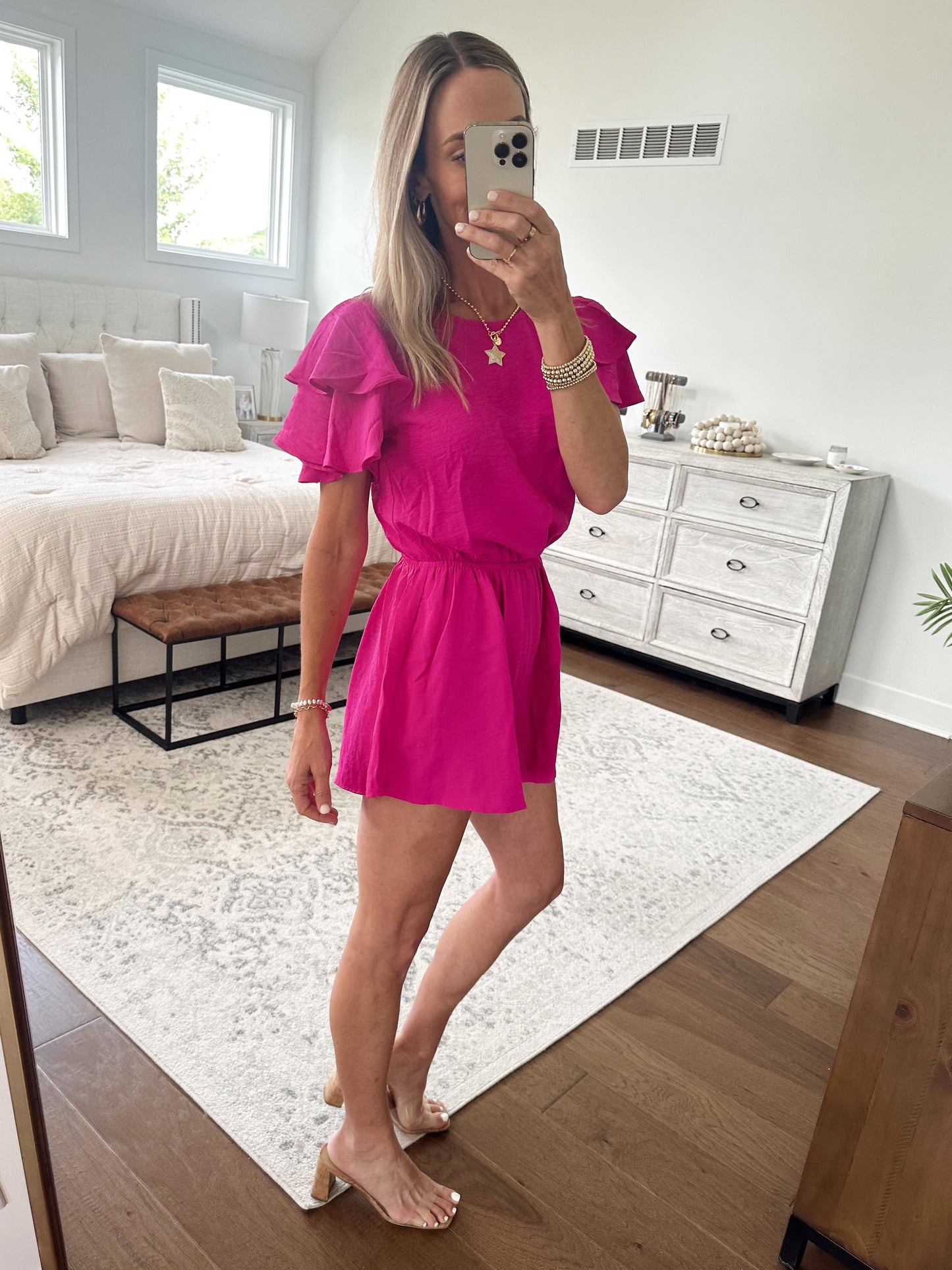 Fuschia Romper