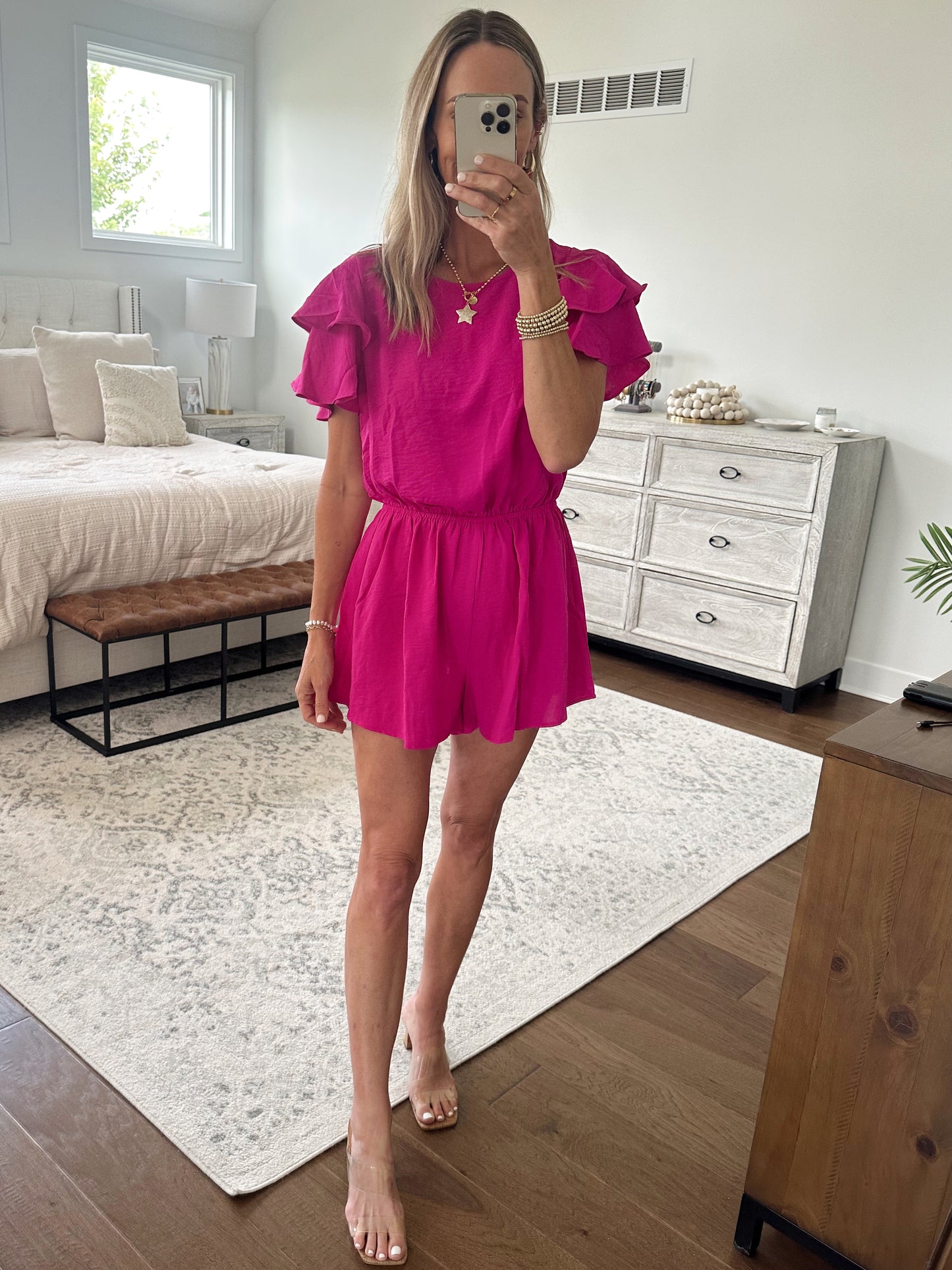 Fuschia Romper