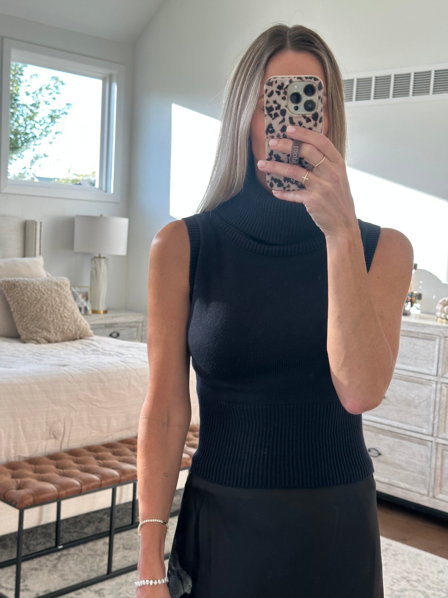 Cowl Neck Sweater Tank