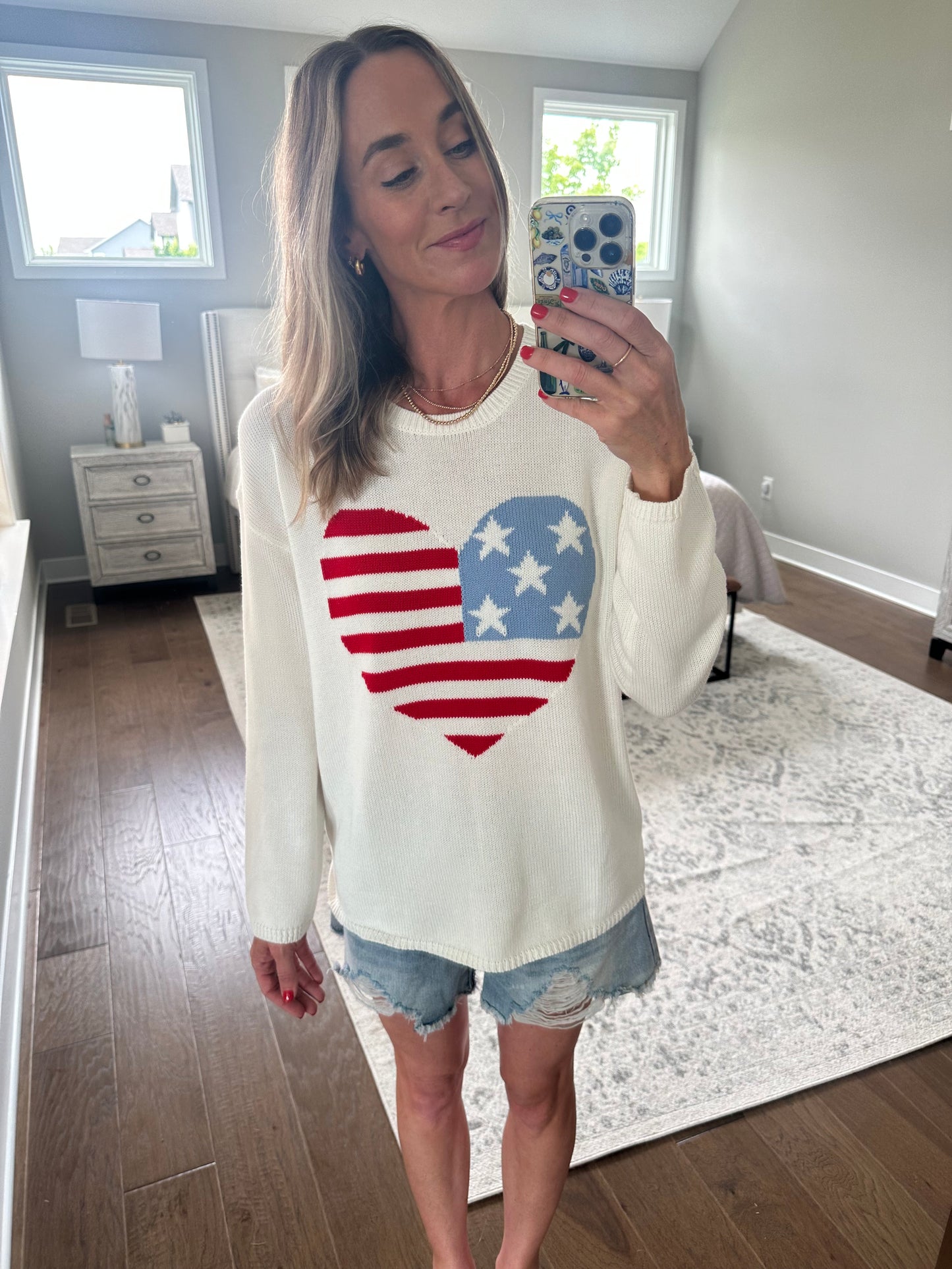 Heart Flag Sweater
