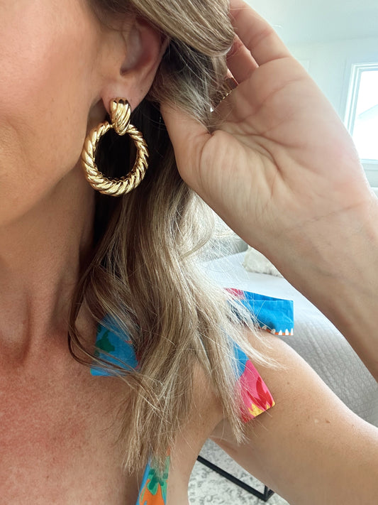Chunky Gold Earrings