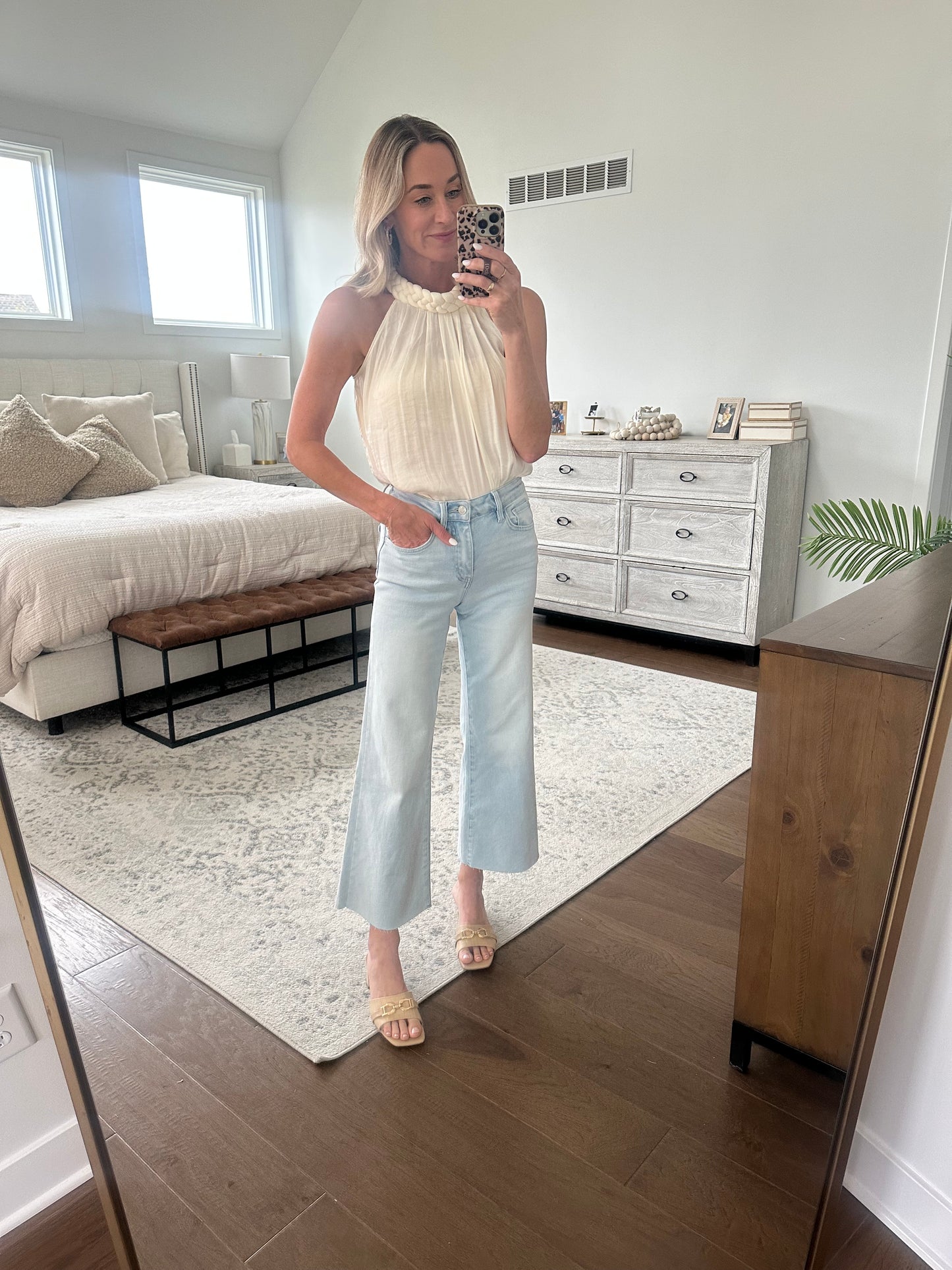 Light Wash Cropped Jean