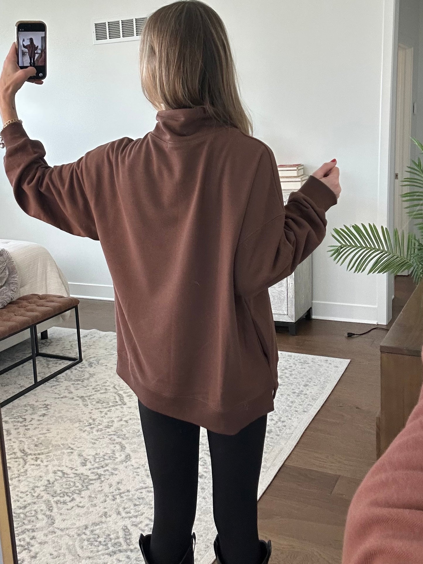 Lottie James Mock Neck Sweatshirt