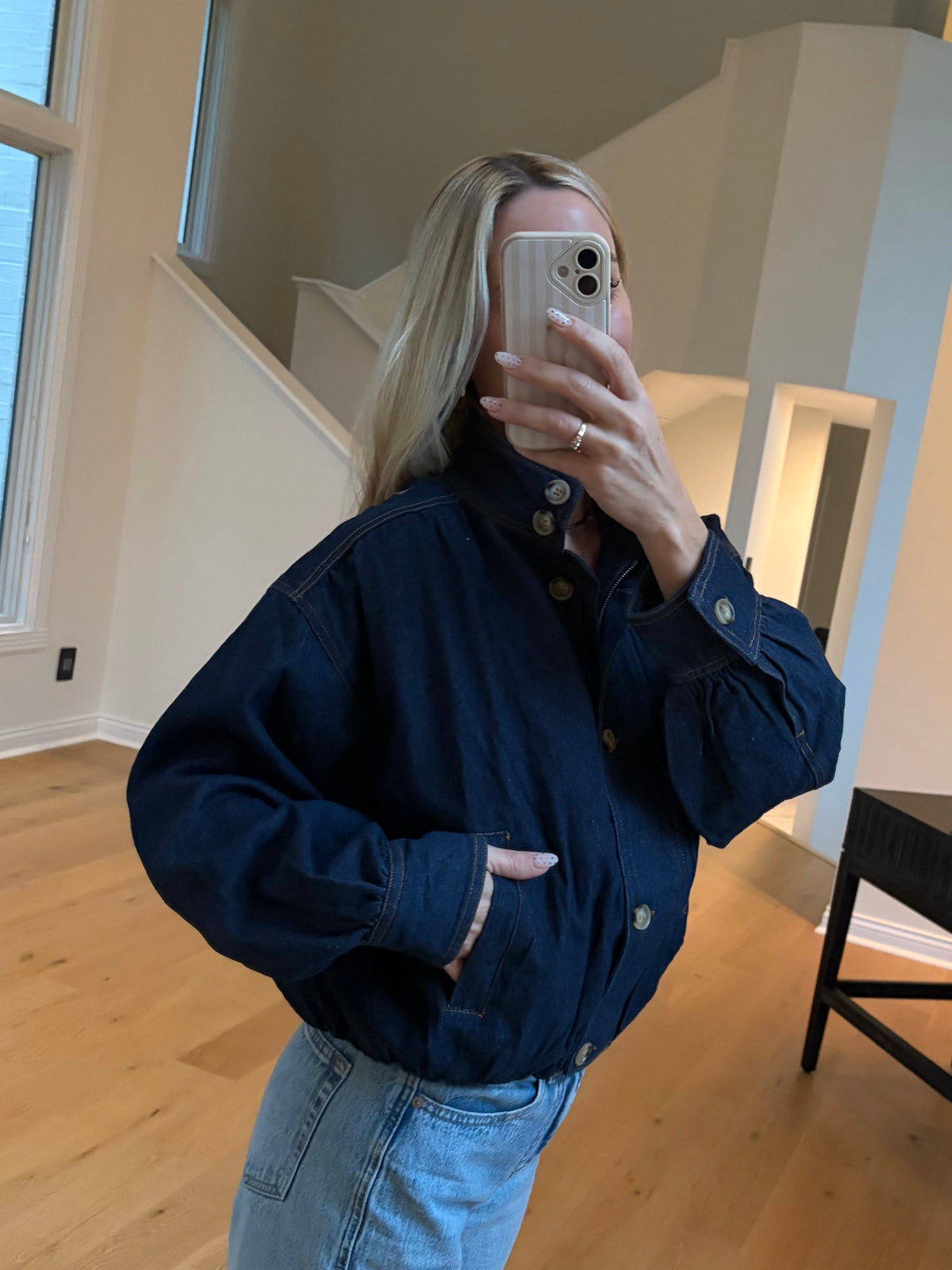 Dark Denim Coat