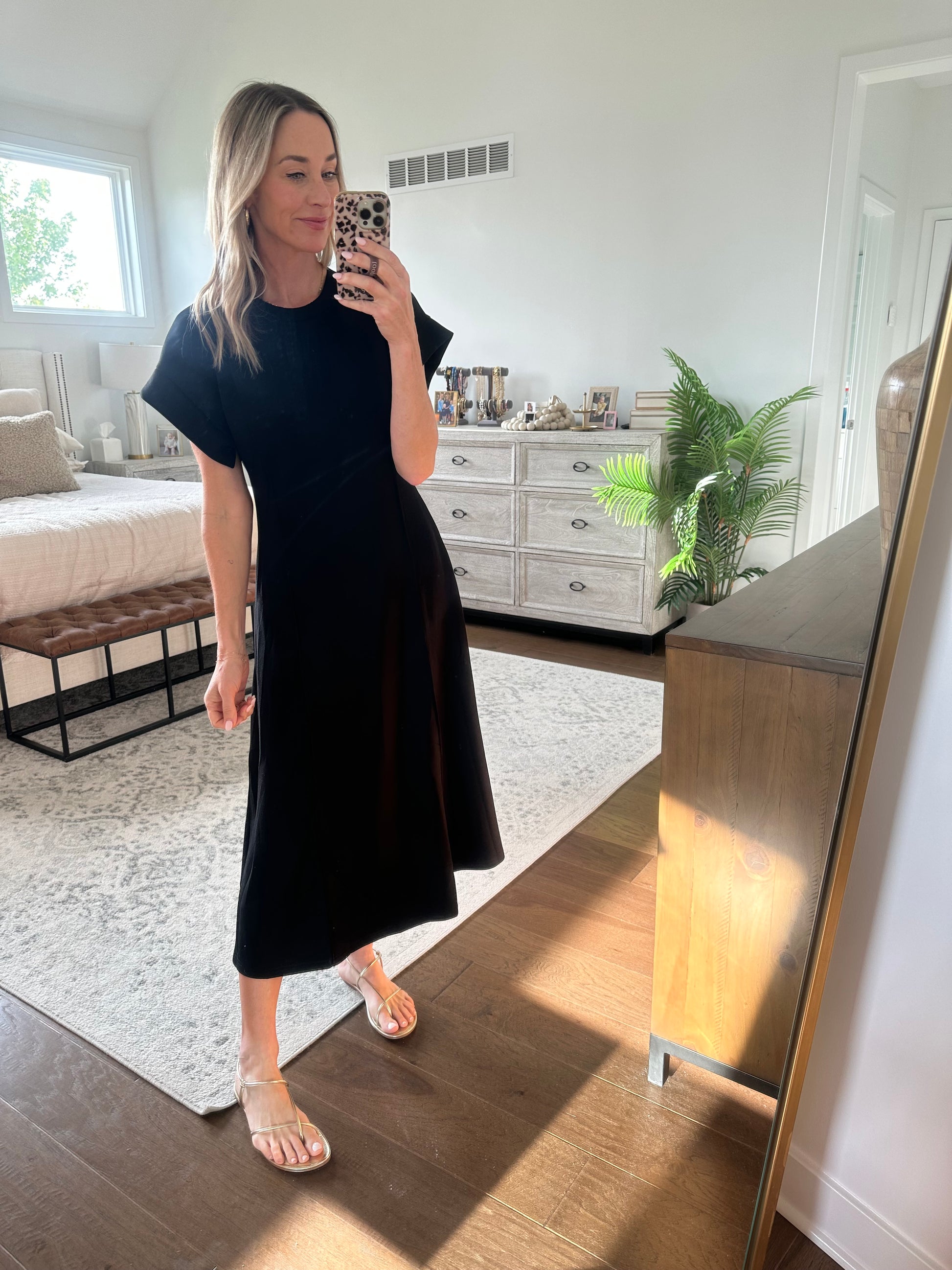 Short Sleeve Black Maxi Dress – Lottie James
