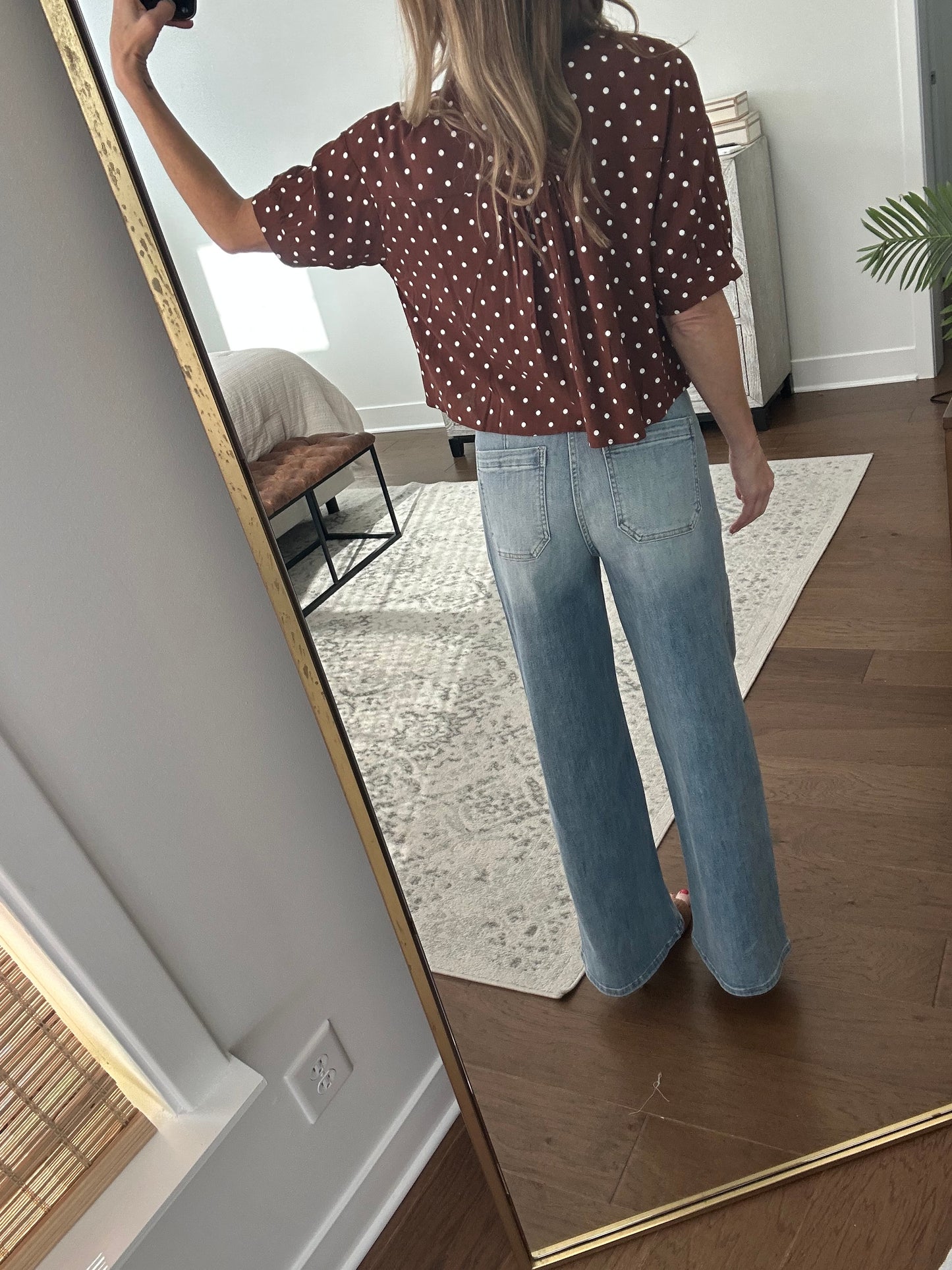 Light Wash Wide Leg Jeans